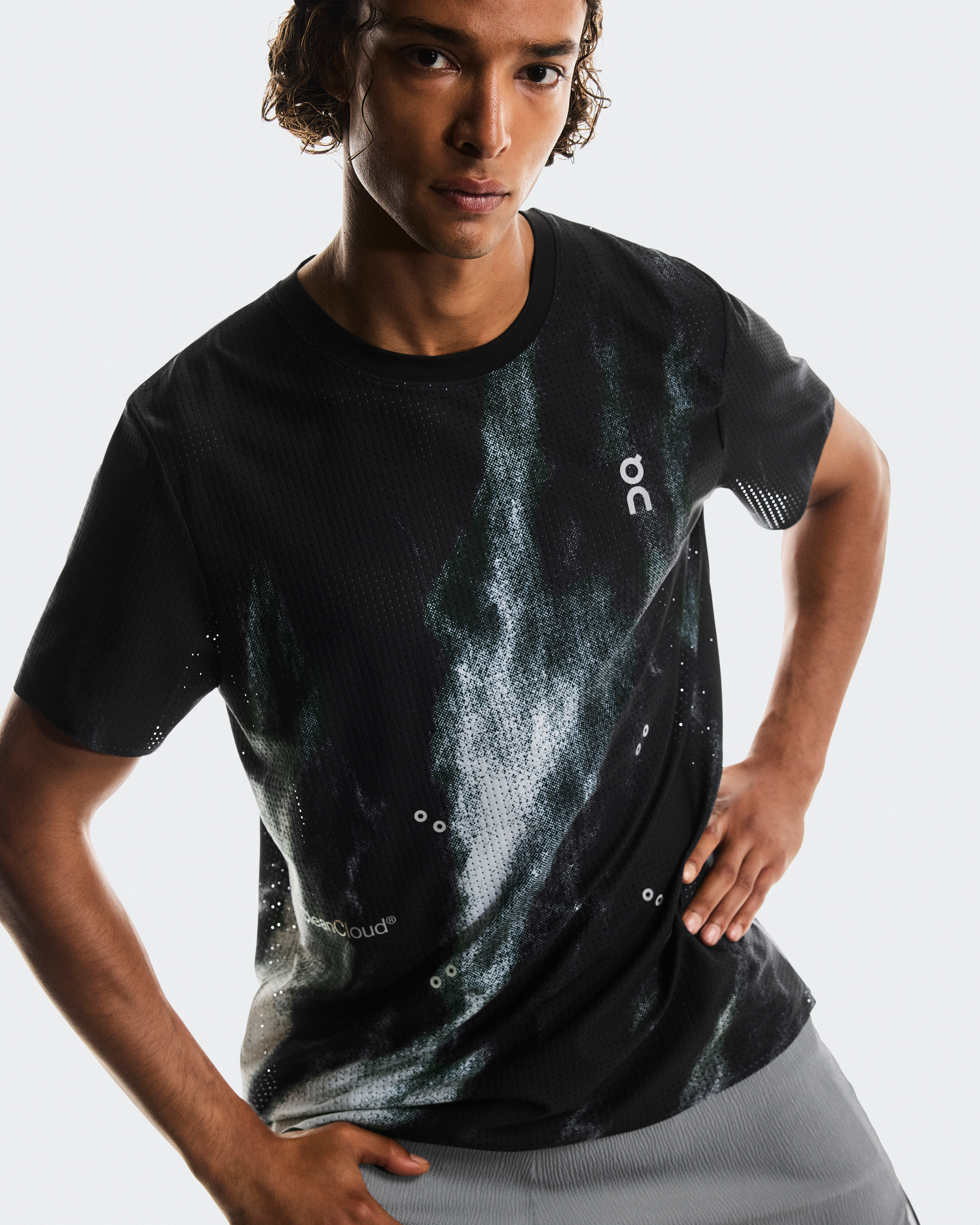 Pace Mesh-TMen / Black | Glacier / L