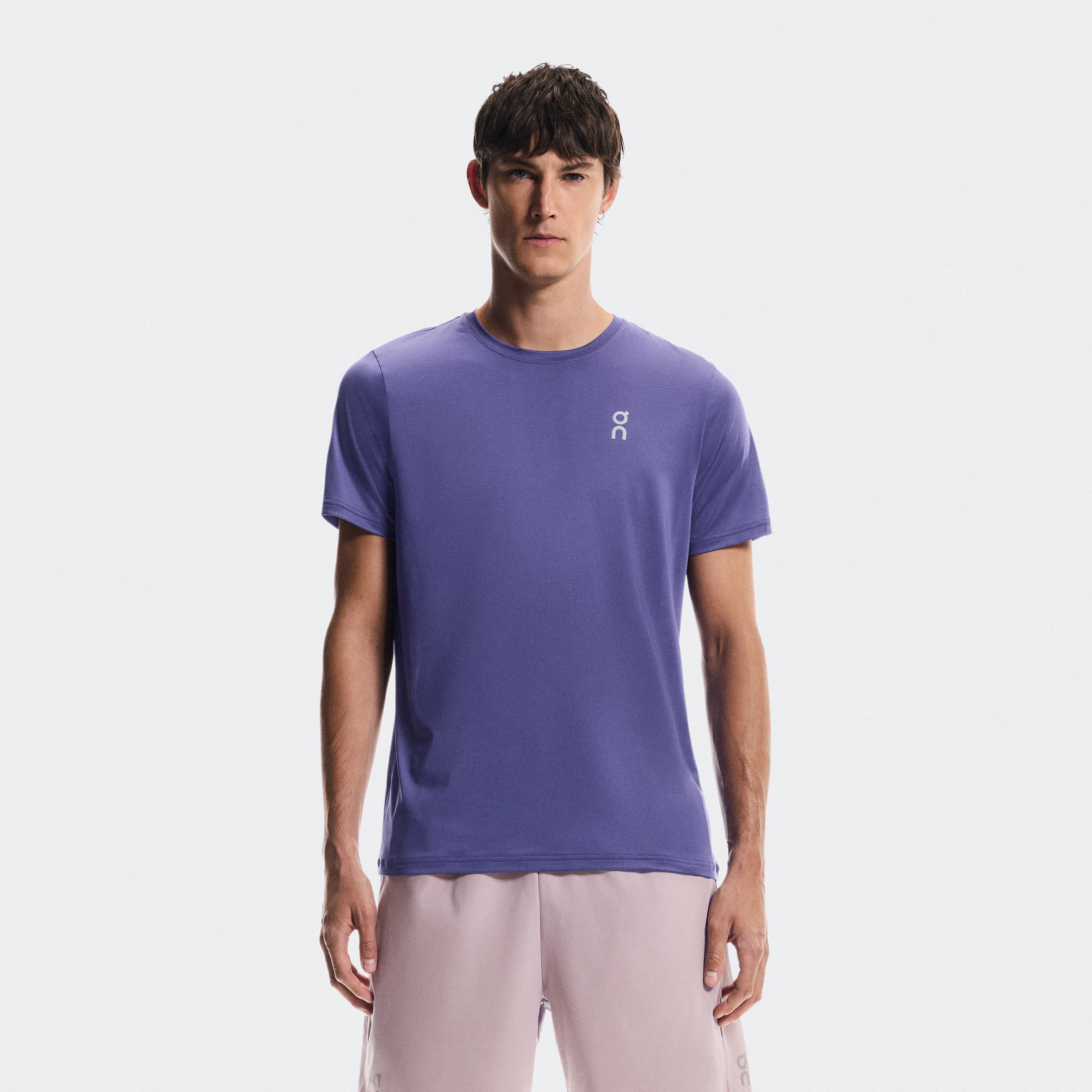 On Core-T パープル メンズ メンズ – 軽量  汎用性  ランニング トップス＆Tシャツ