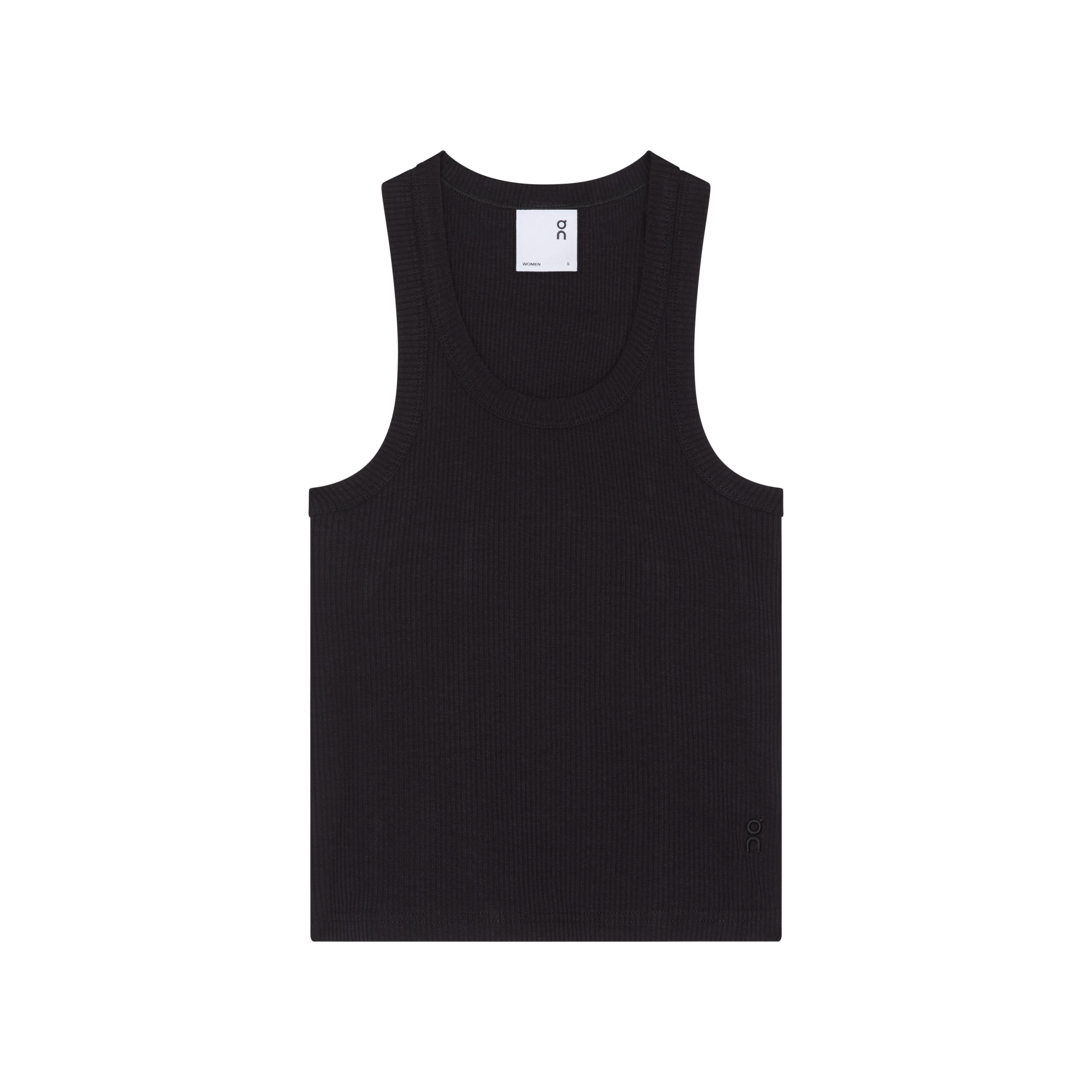 All-Day Ribbed Tank Top in Black
