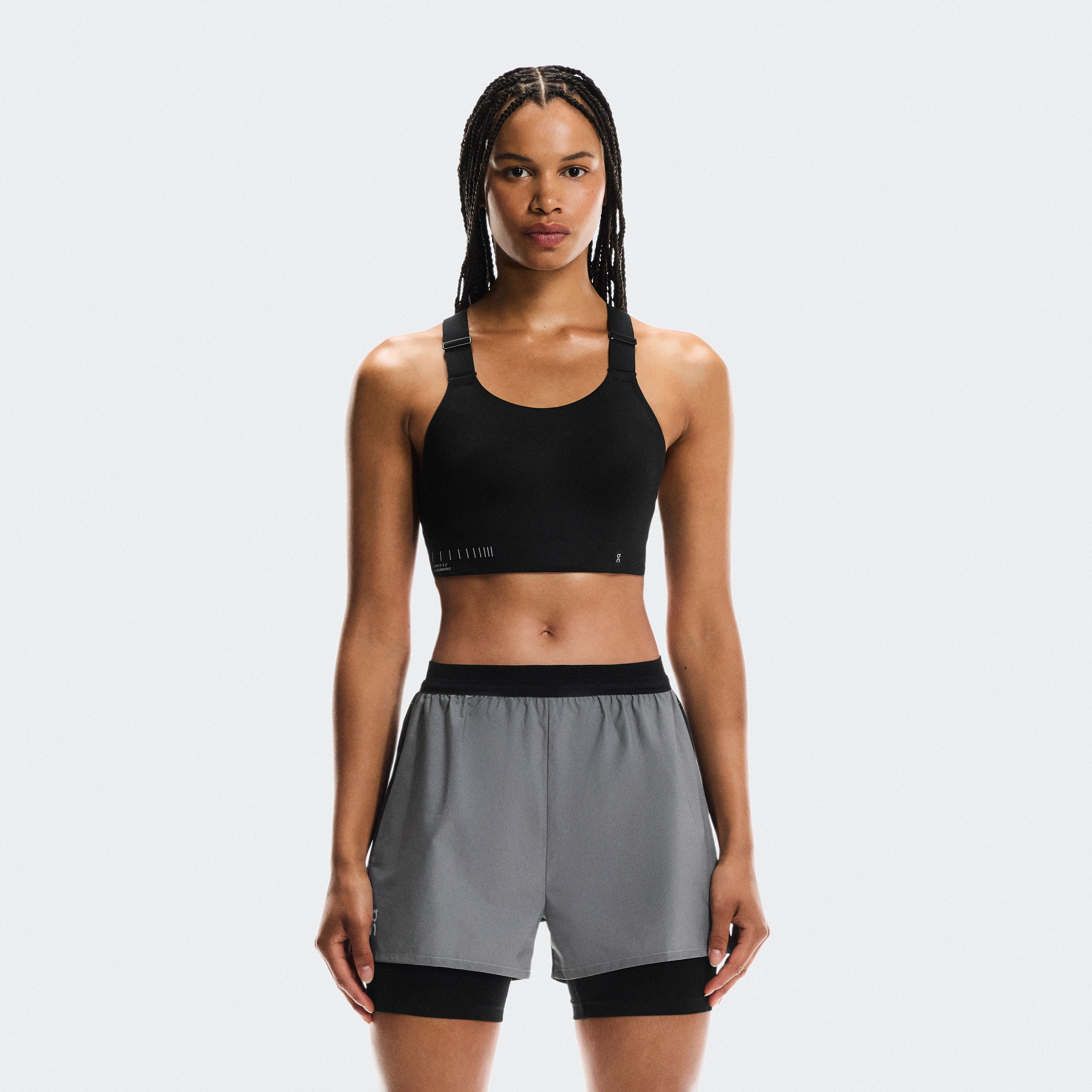 On Performance Bra Lumos Black Women Women – Road running, medium support, reflective details Bras