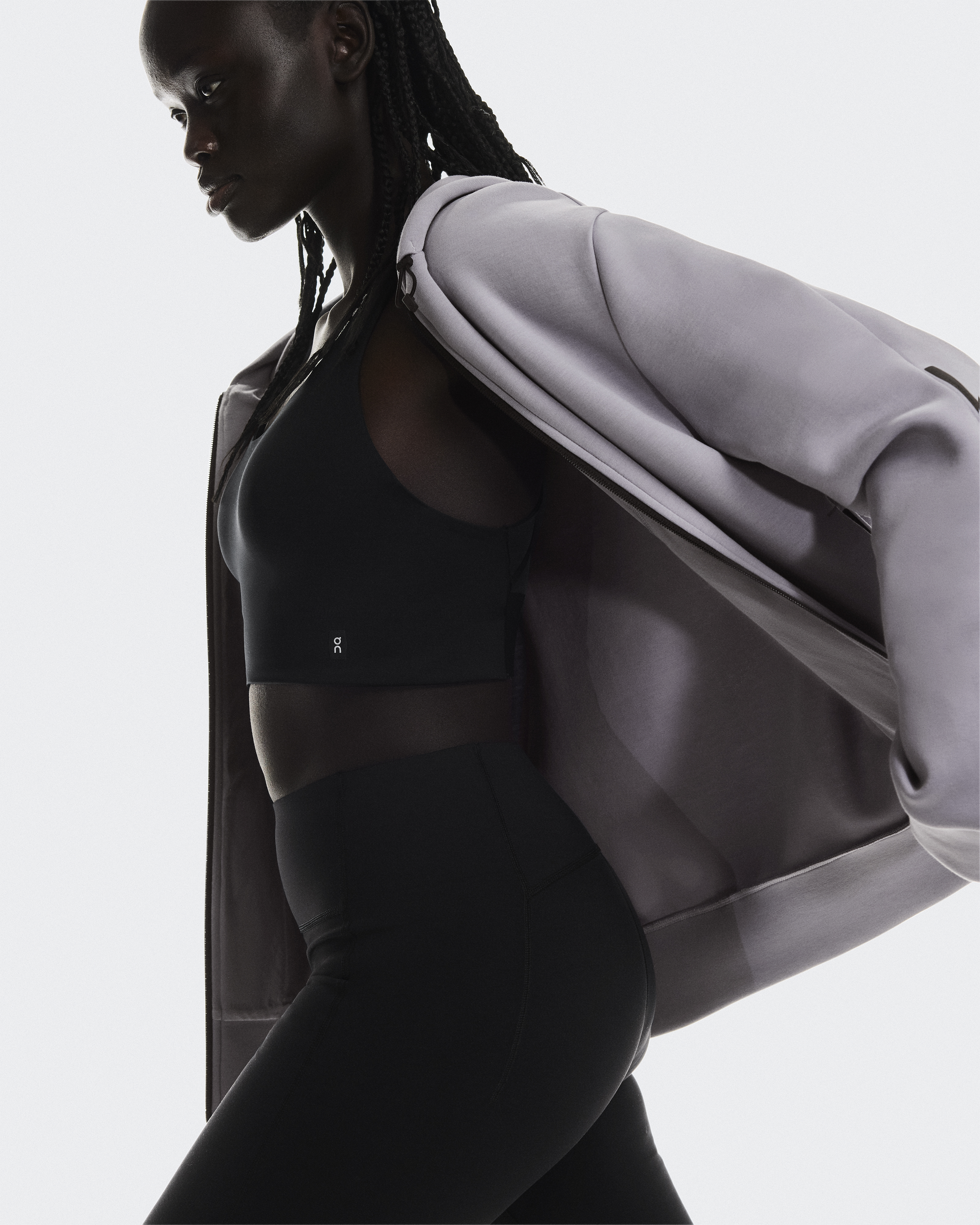 Women's Focus Tech Zip Hoodie | Pink | On France