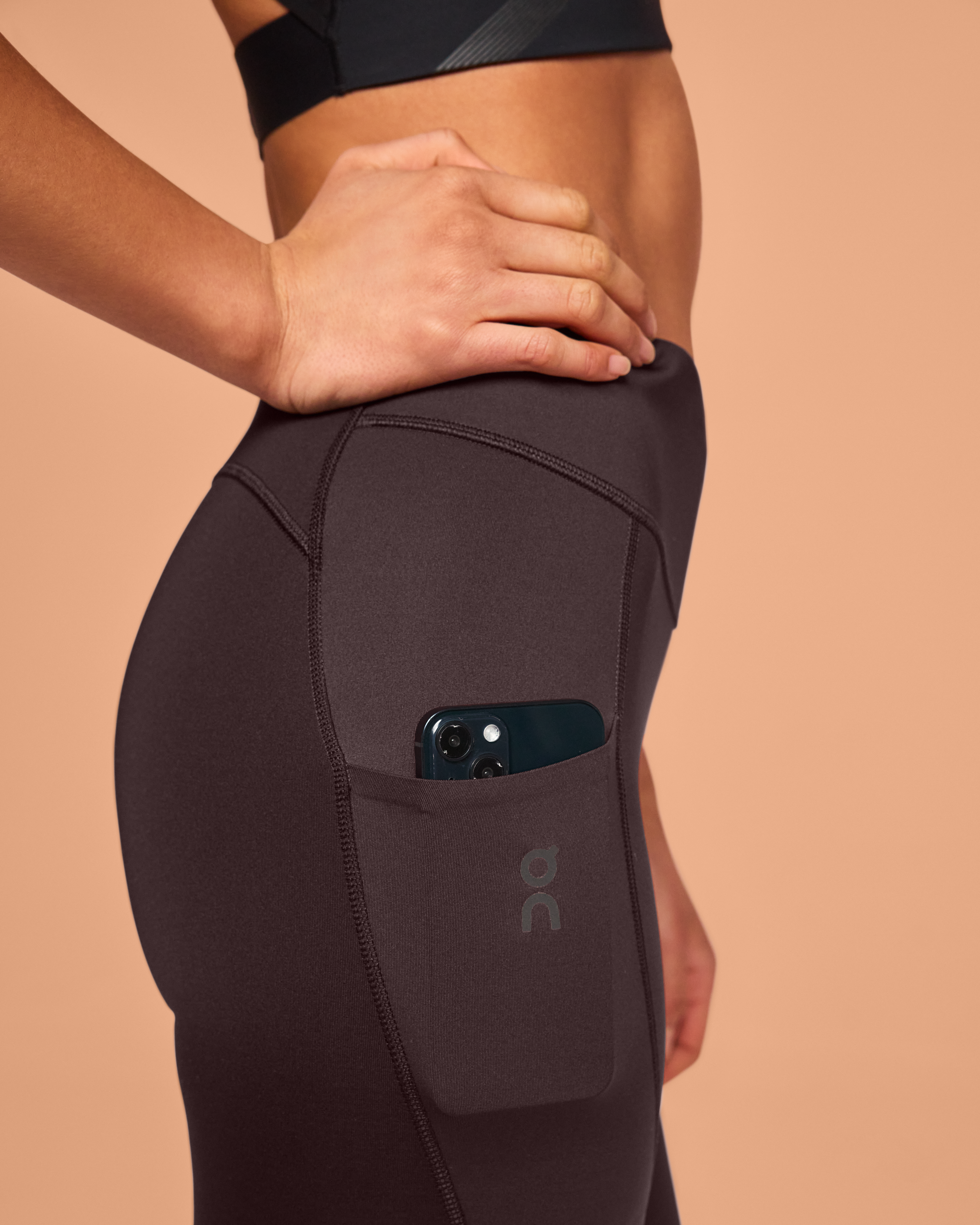 Performance Tights 7/8: Women's cropped running tights with phone pocket