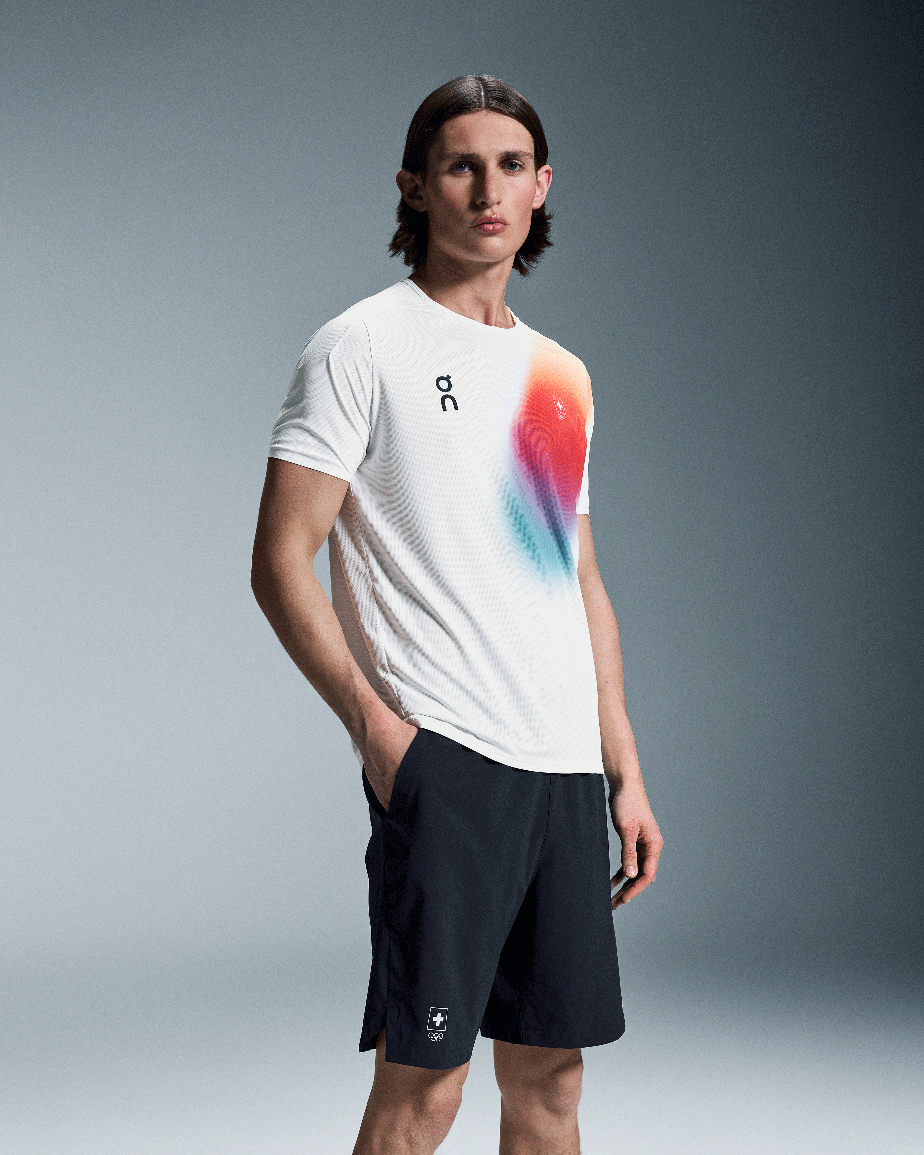 On Swiss Olympic Focus Shorts Ink Homme Shorts
