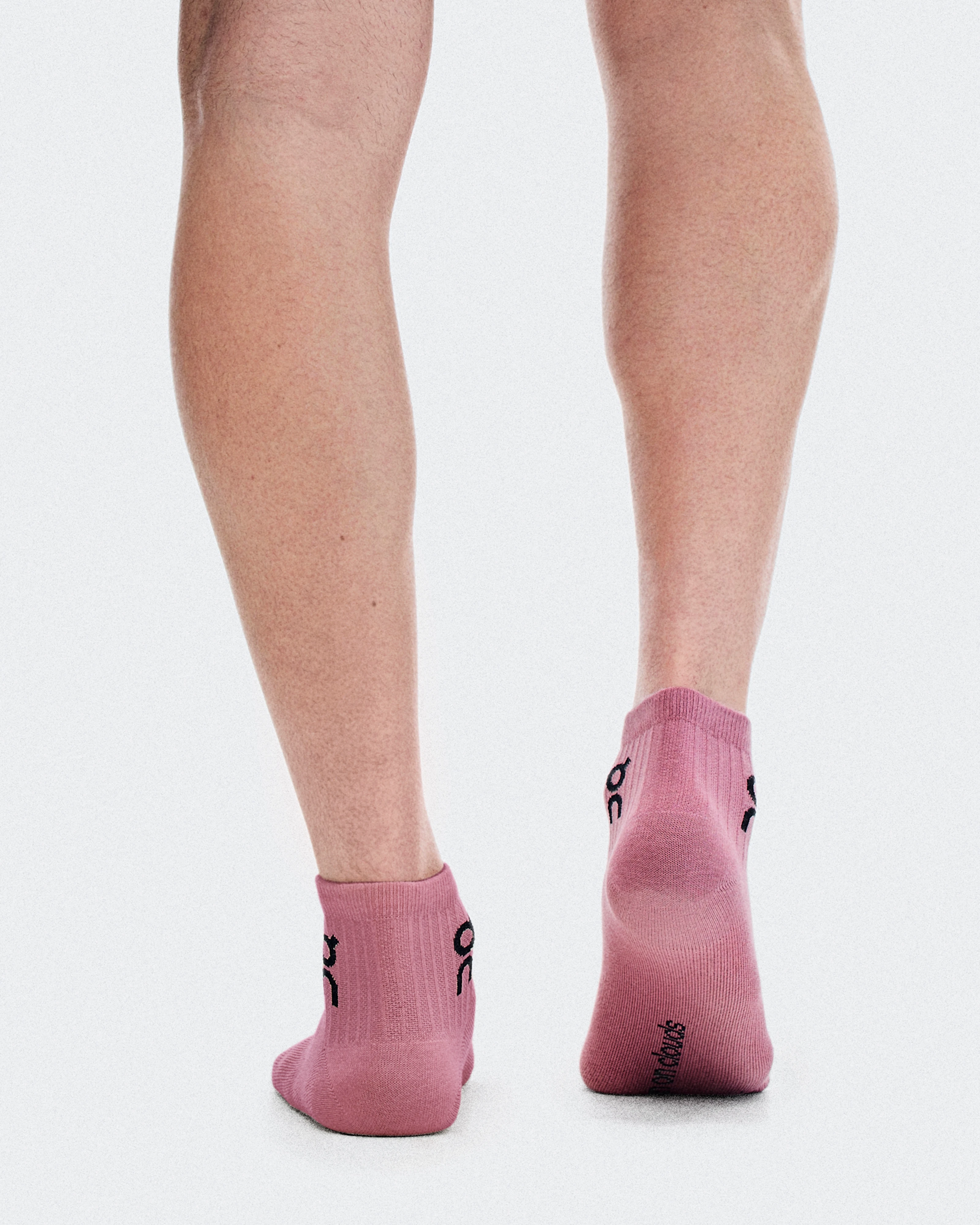 On Logo Sock Mid 3P Sherbet & Rhodonite Unisex Calcetines