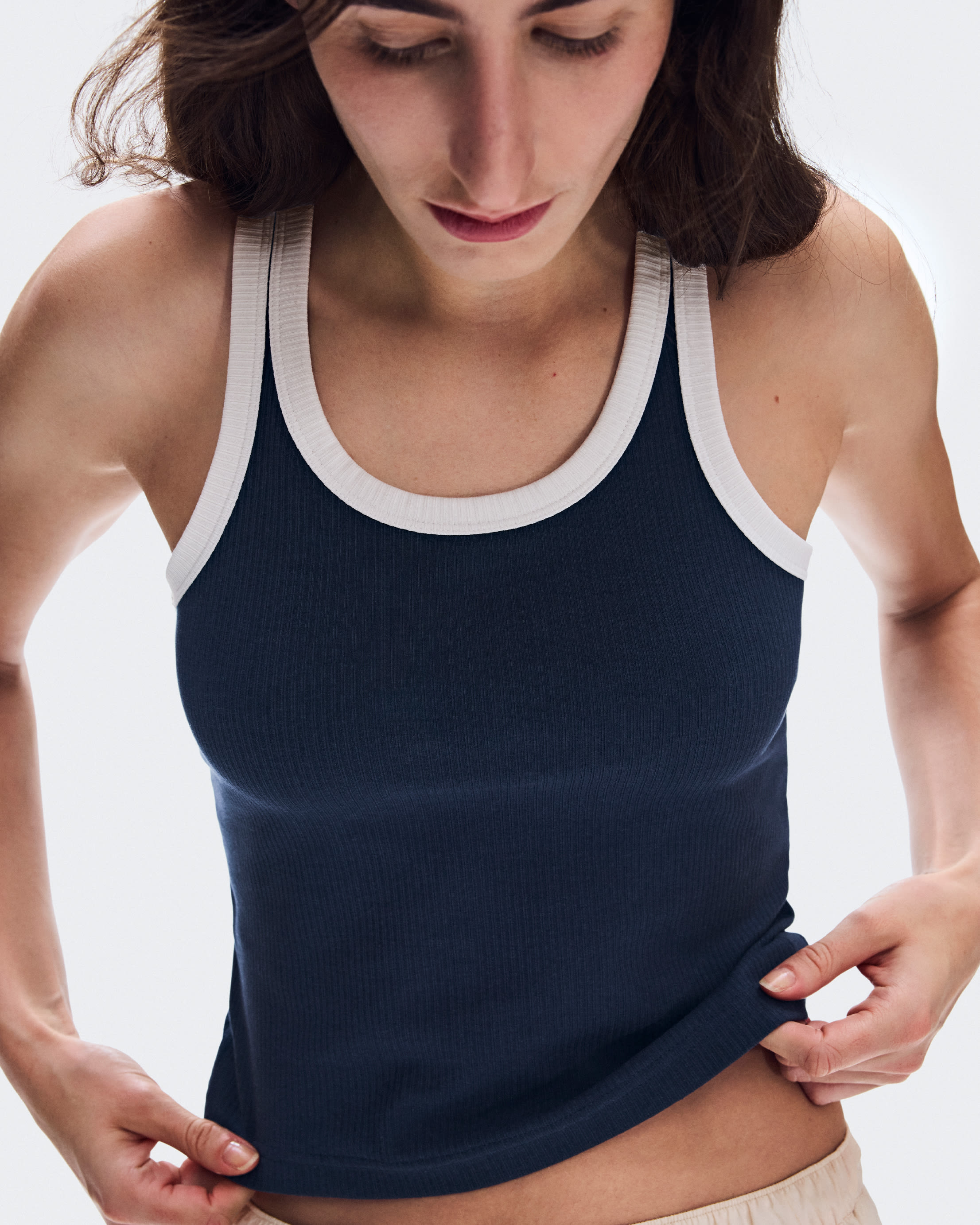 Women's All-Day Ribbed Tank | Beige | On Switzerland
