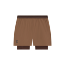 5" Performance 2/1 Shorts in Acorn Mulberry