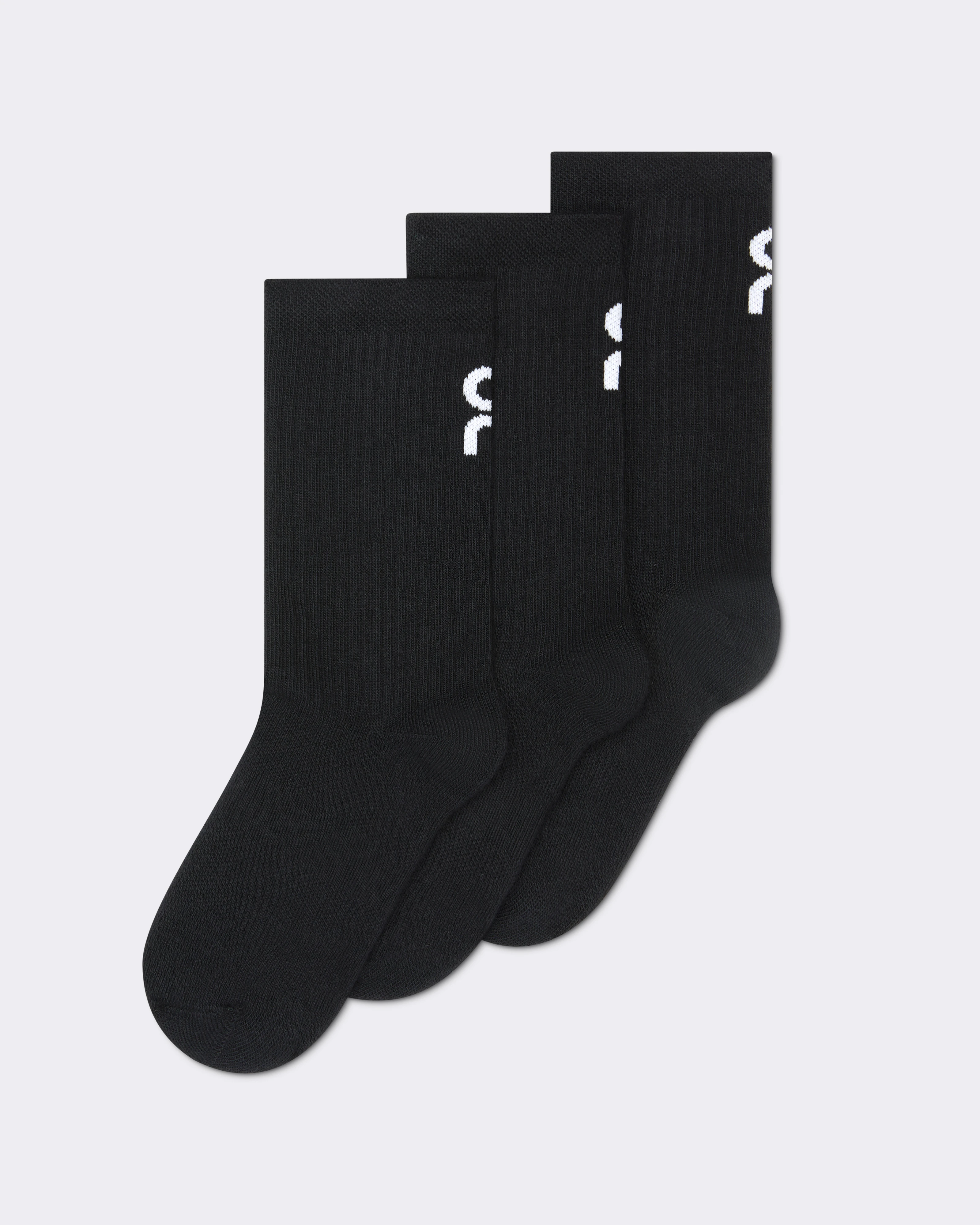 On Logo Sock High 3P Kids Black Kids Socks