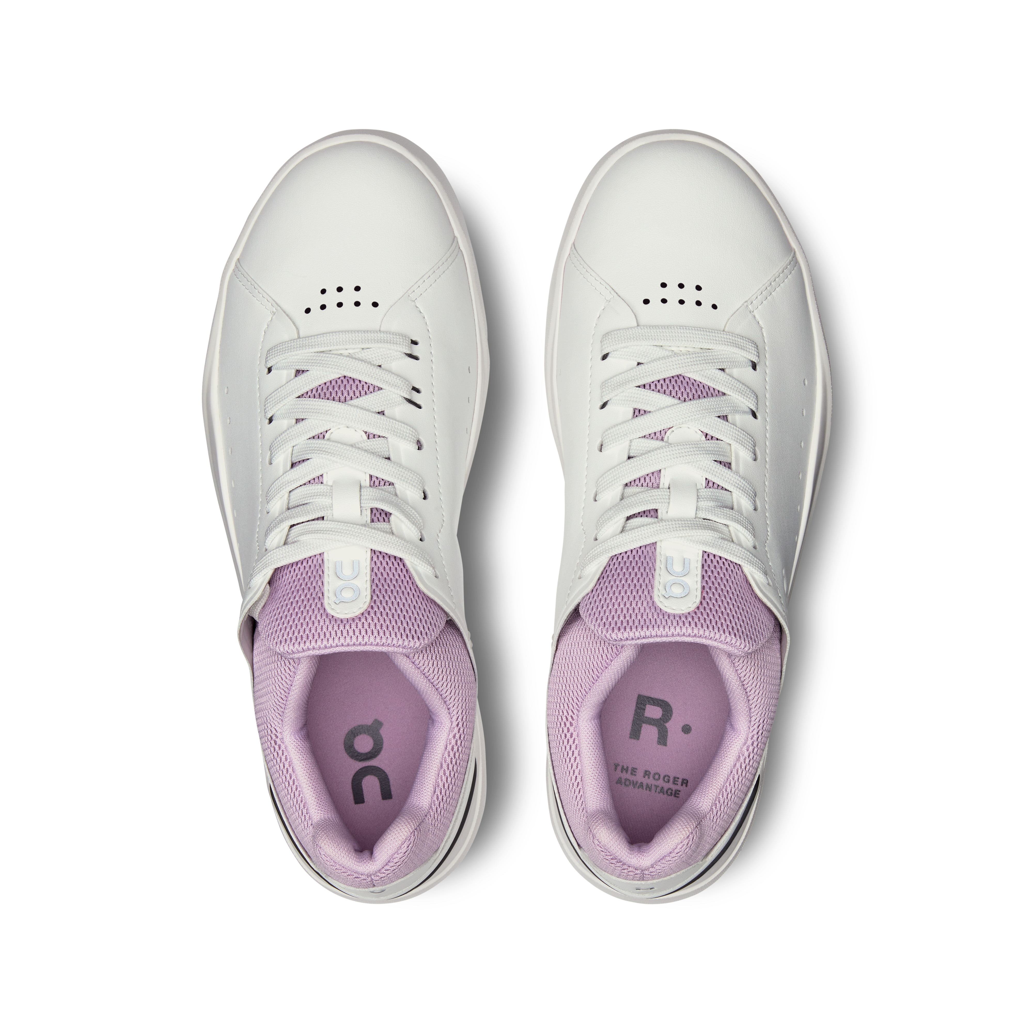 On THE ROGER Advantage White & Aster Women Active life Shoes