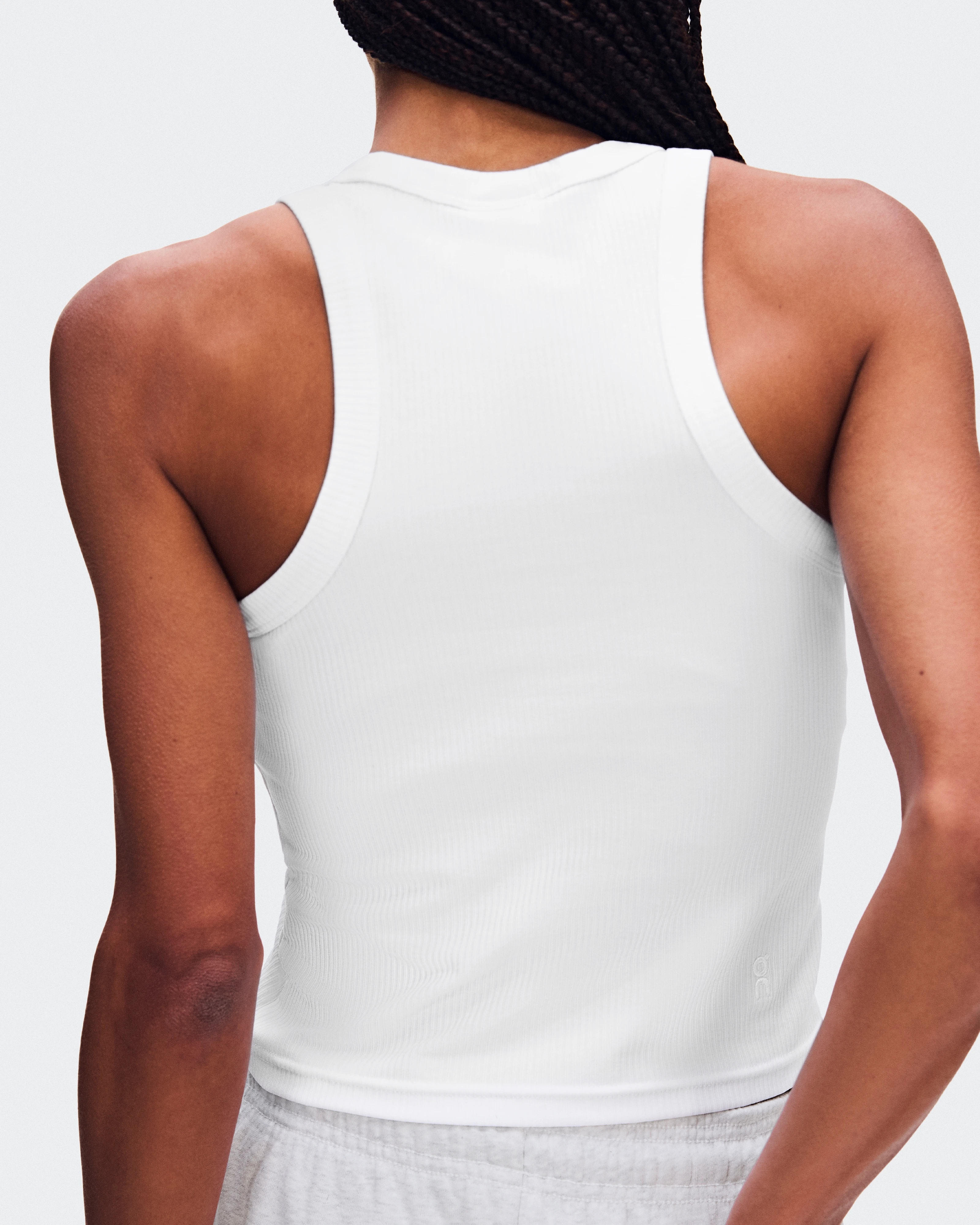 On All-Day Ribbed Tank White Women Tops and t-shirts