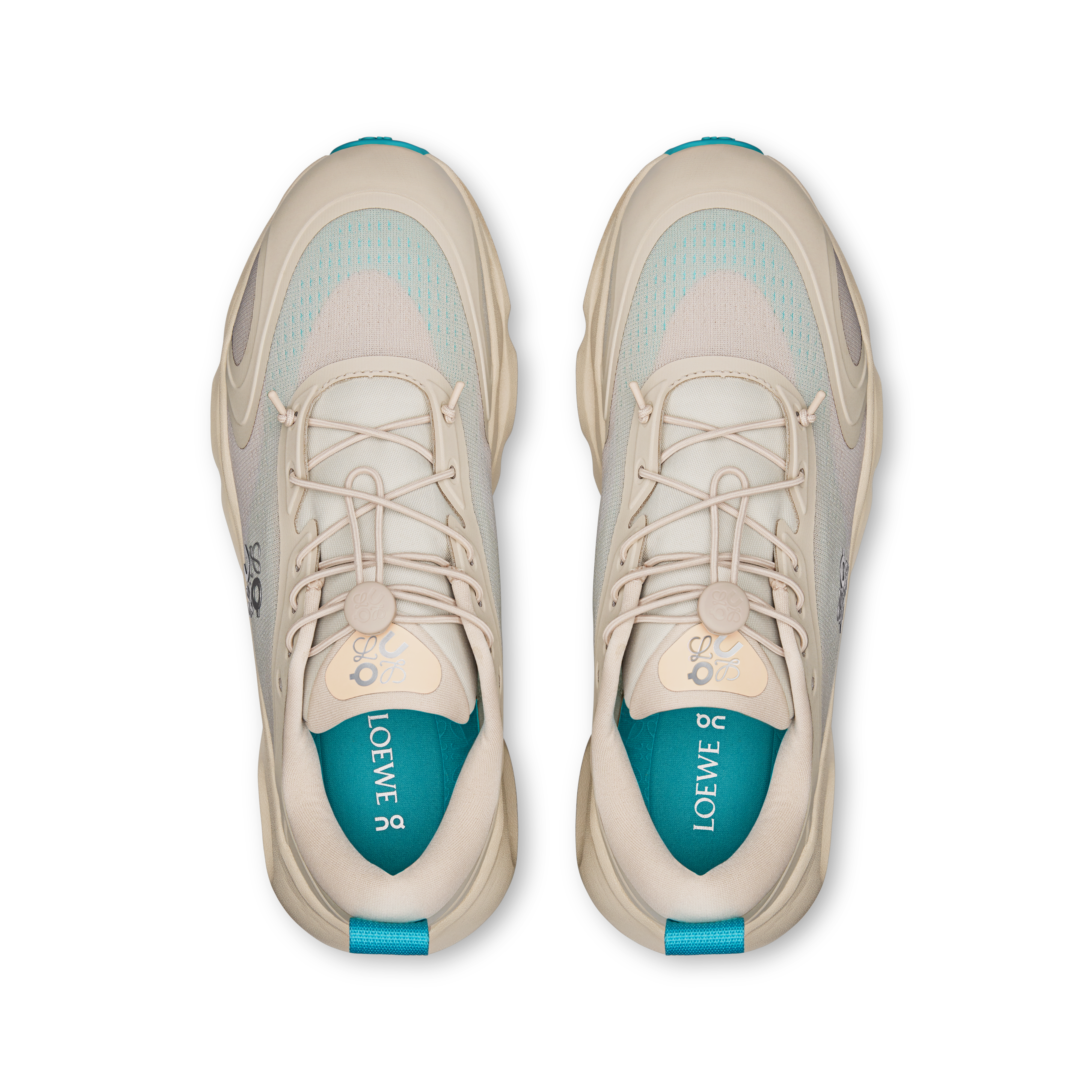 On Cloudsolo LOEWE Sand & Turquoise Women Shoes