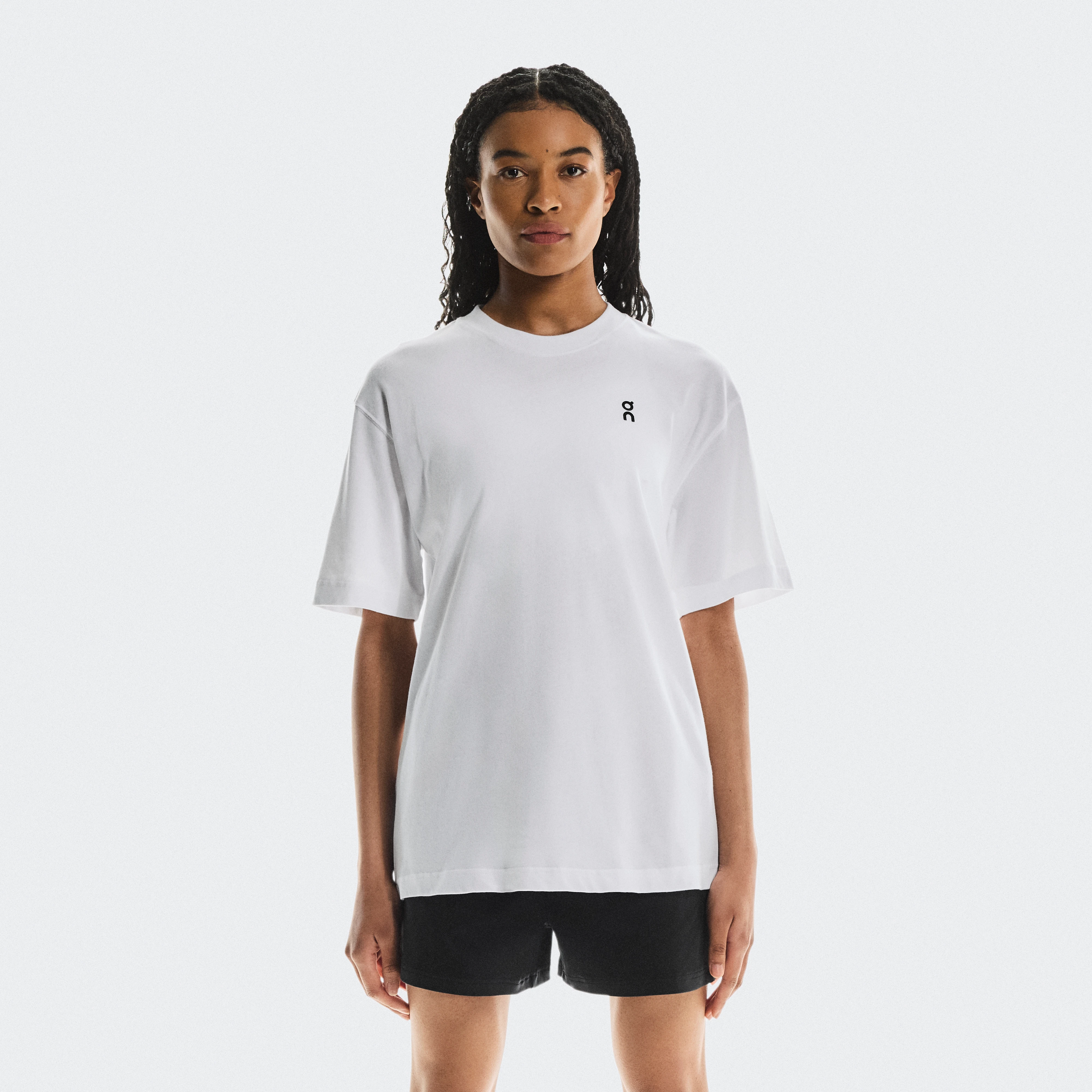 On Club-T Court White Blue Women Women – Lifestyle, tennis-inspired, all-day wear Tops and t-shirts