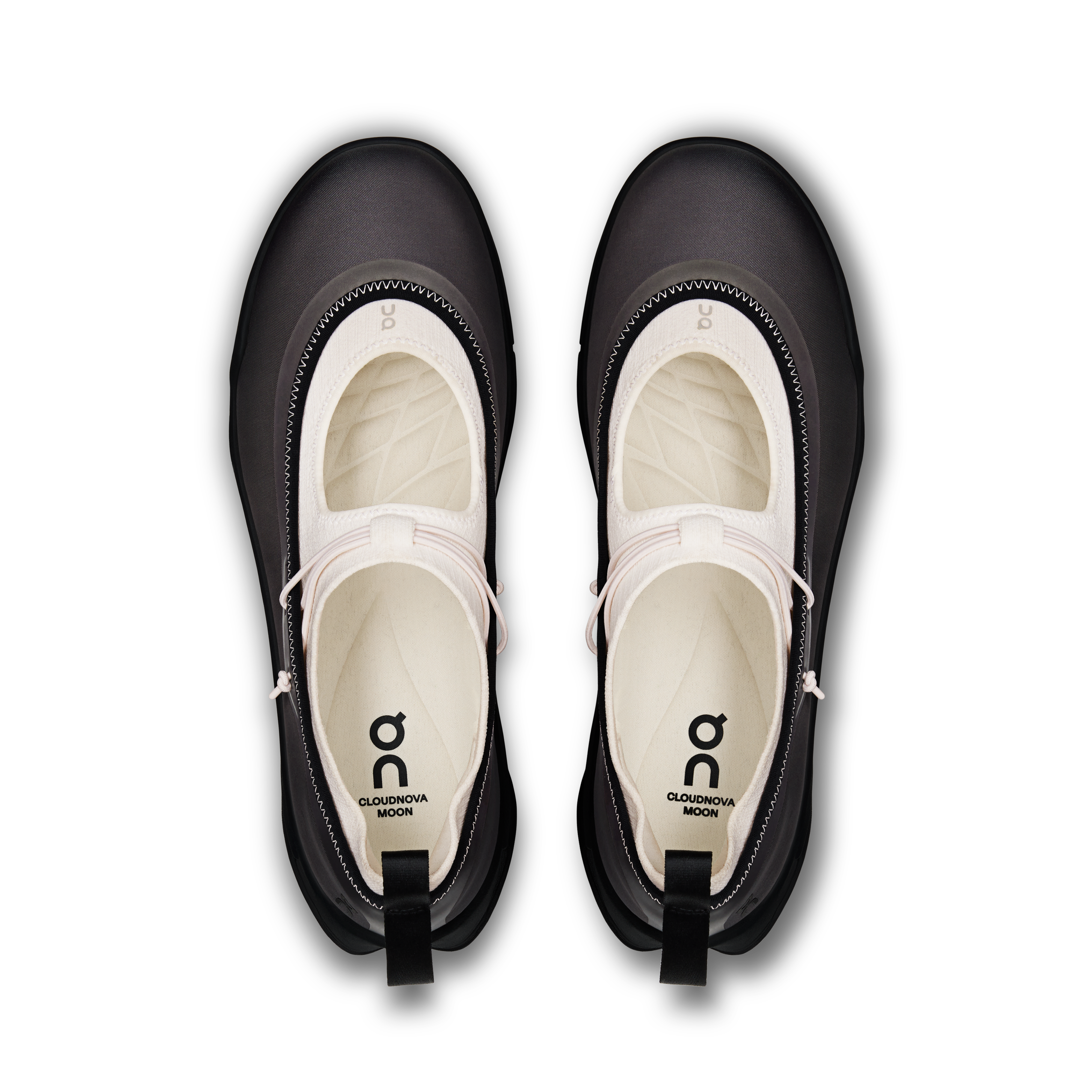 On Cloudnova Moon Mary Jane Black & Ivory Women Active life Shoes