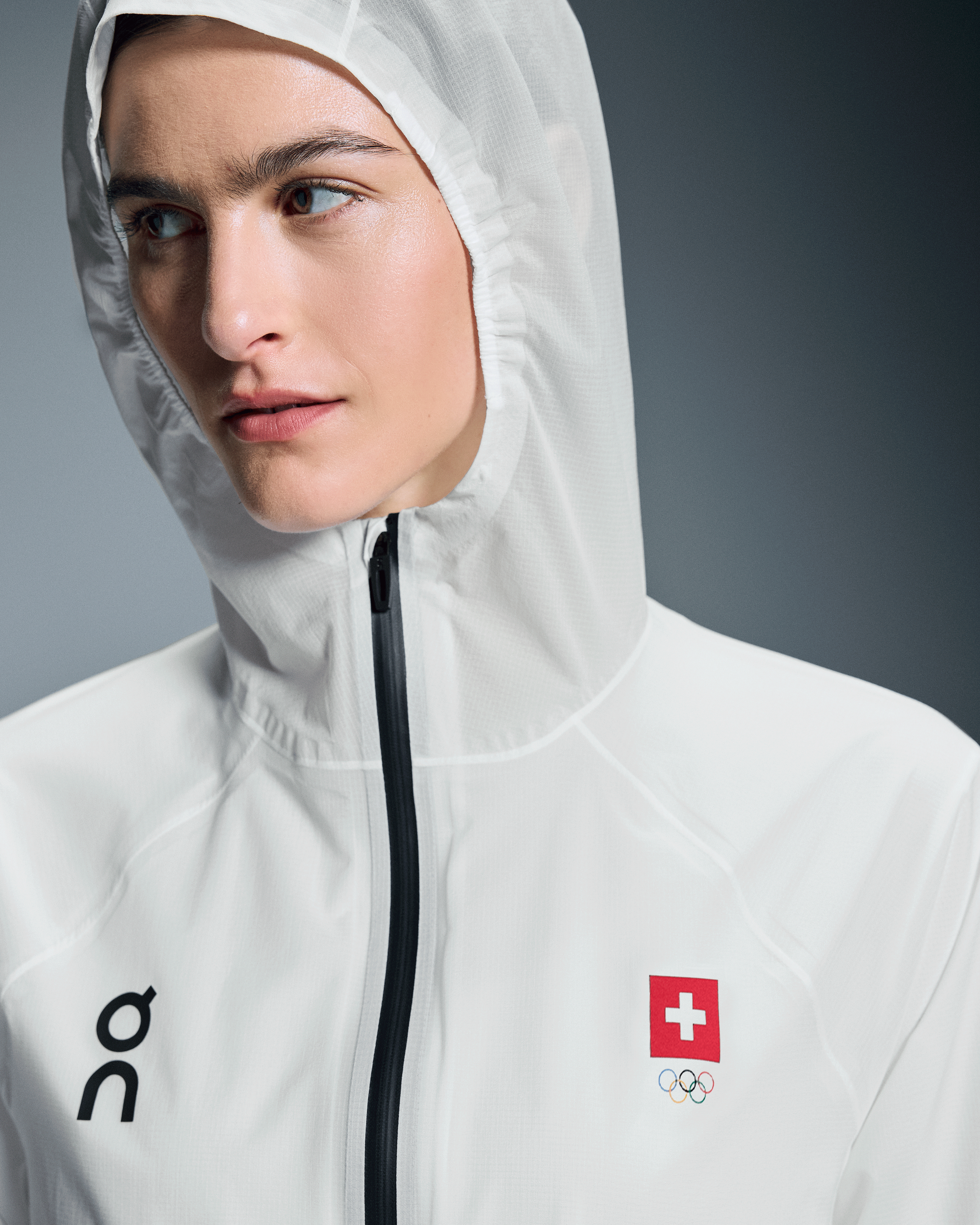 On Swiss Olympic Ultra Jacket Undyed-White Women Jackets