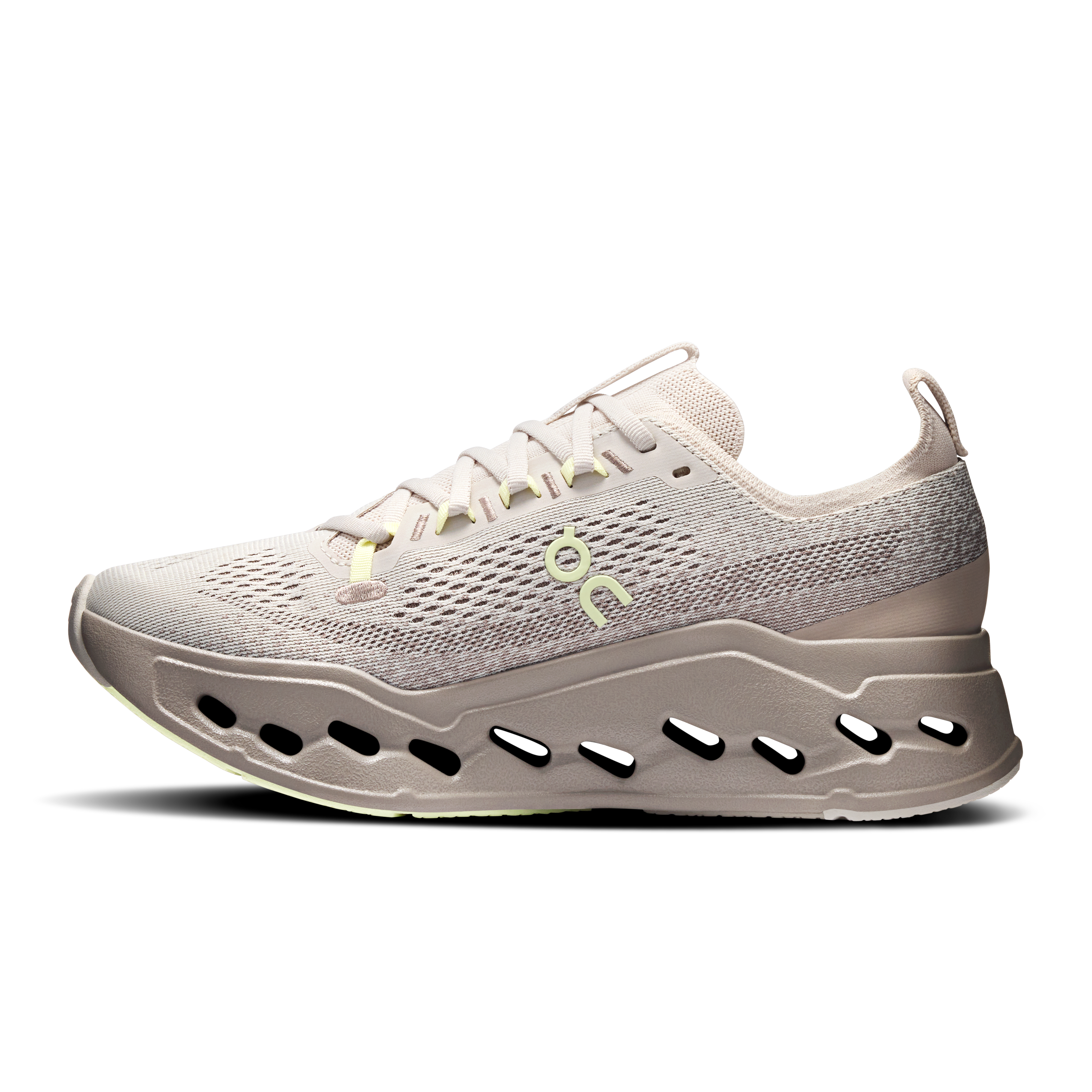 On Cloudsurfer Max Pelican & Limelight Women Road running Shoes