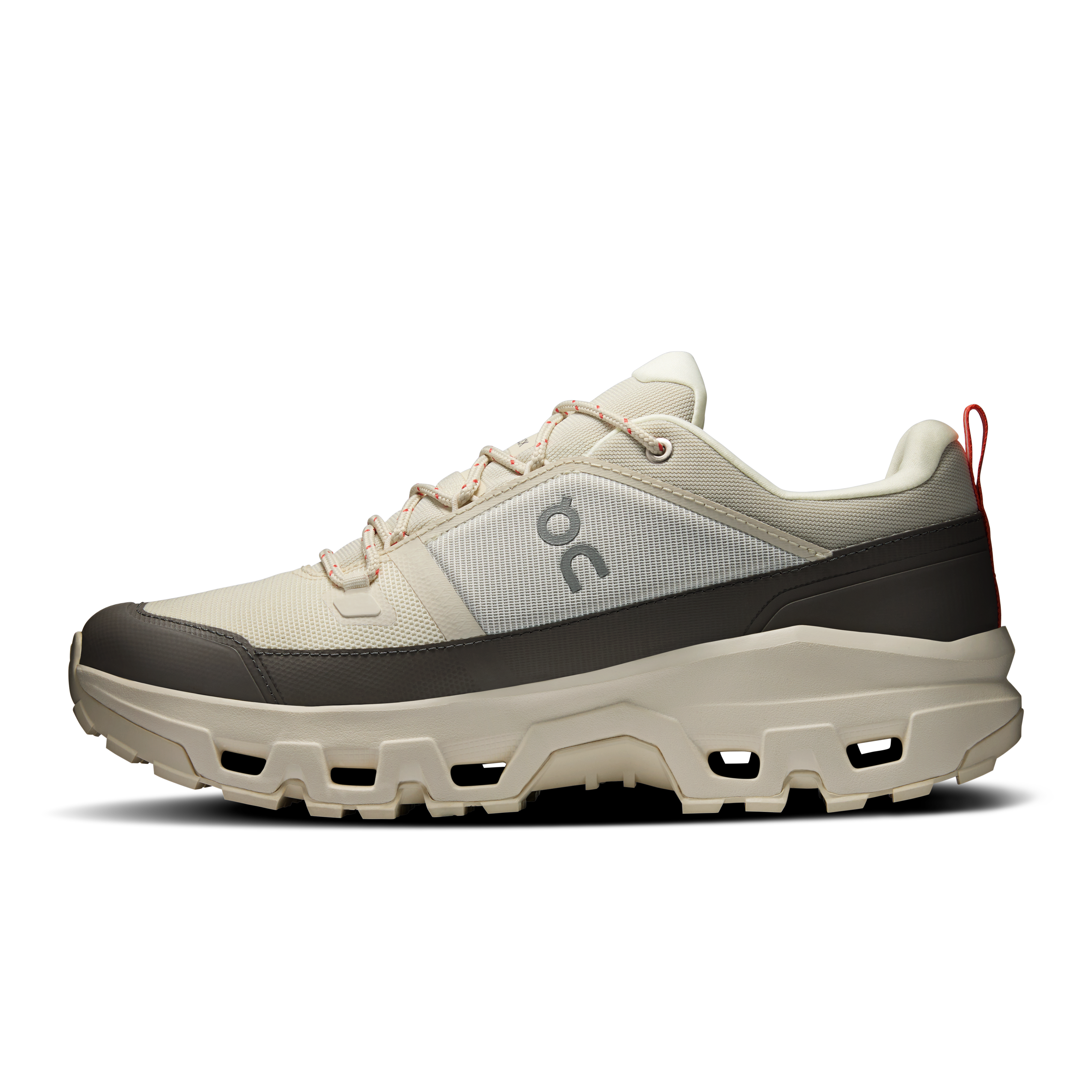 On Cloudrock Low Waterproof Ivory & Ivory Men Hiking Shoes