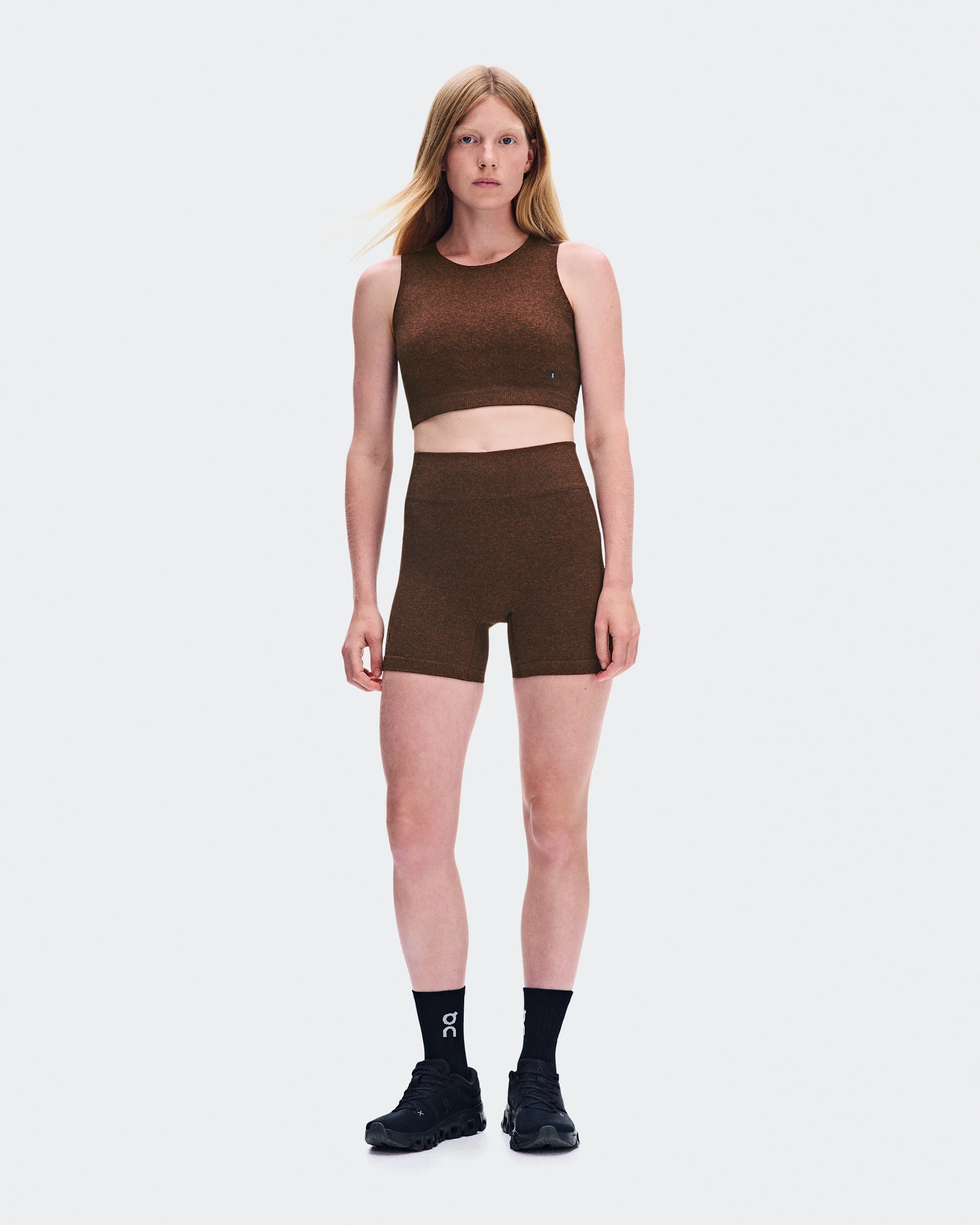 Women's Studio Knit Shorts Cinnamon Heather