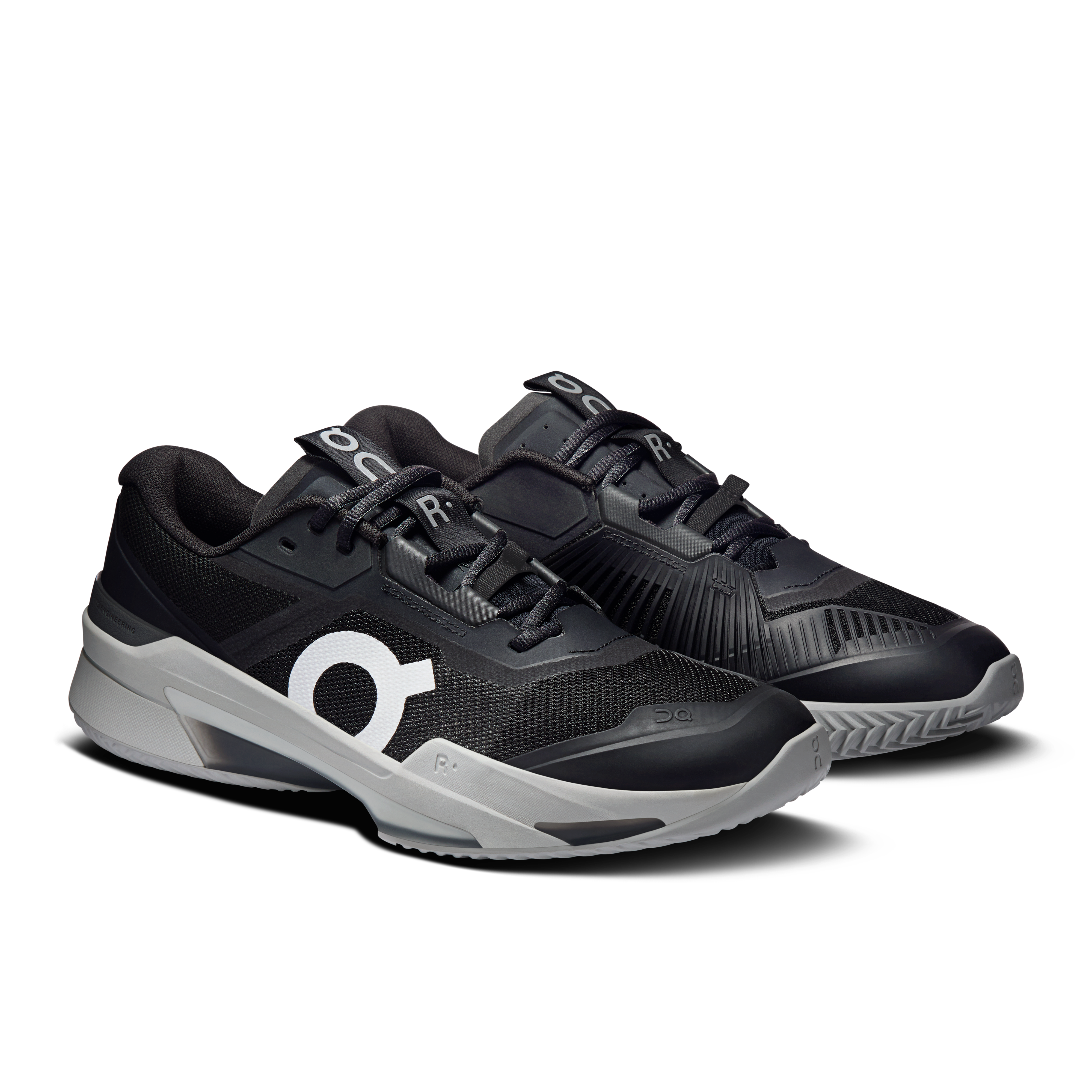 On THE ROGER Pro Fire Clay Black & Eclipse Men Tennis Shoes