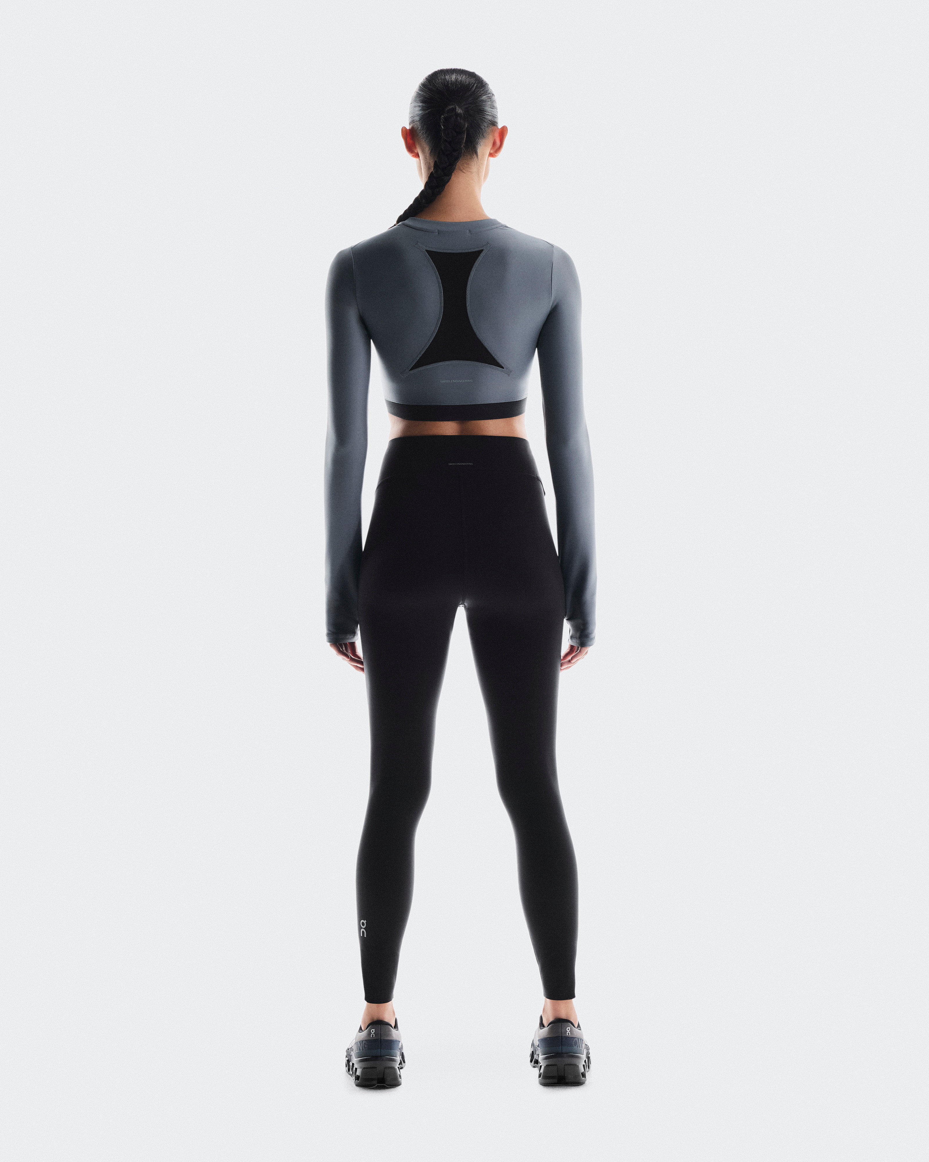 Train Long Sleeve CropWomen / Rock / L