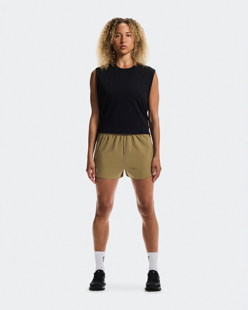 On Train Shorts für Frauen in Nutmeg, Größe: Large, Polyester