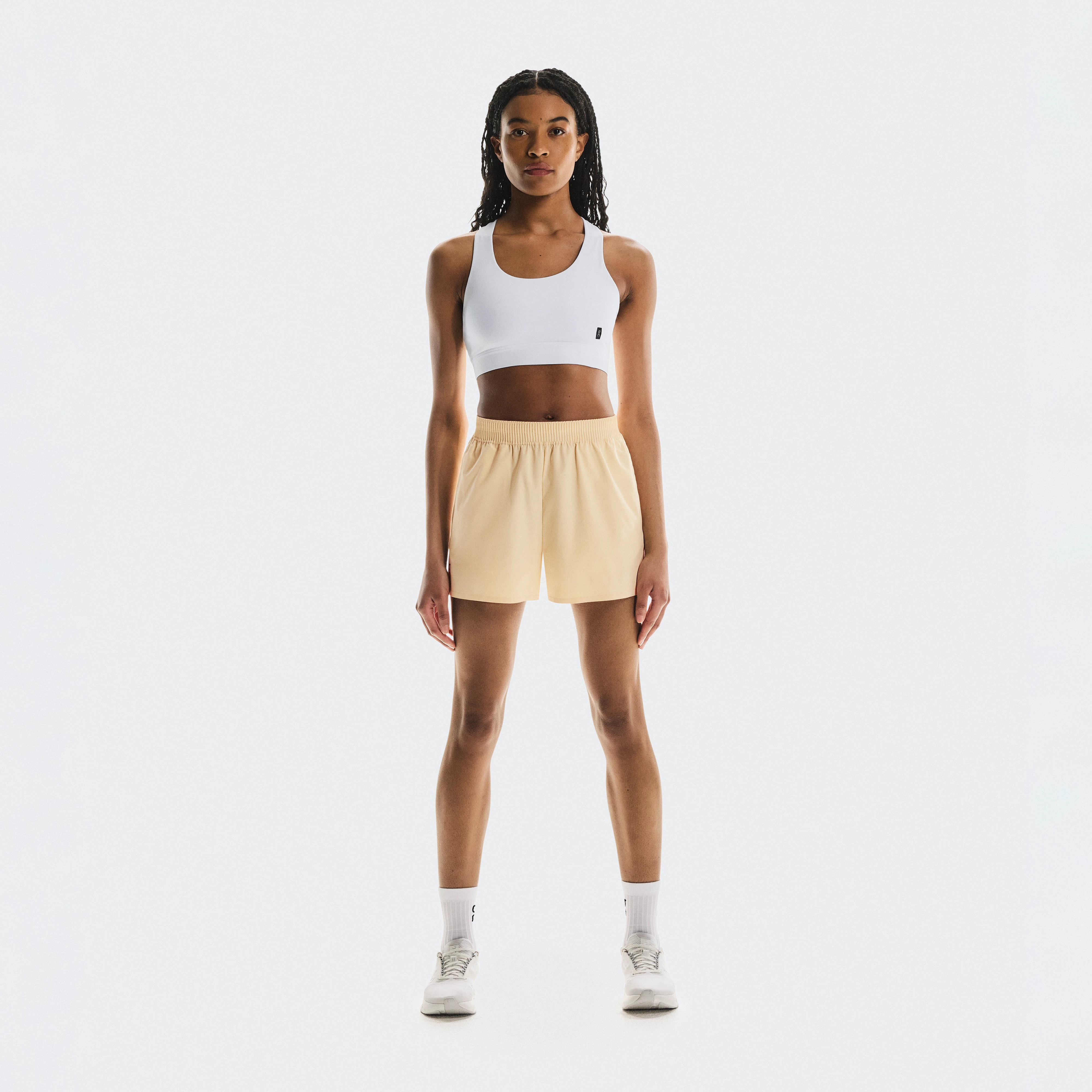 On Focus Shorts Giallo Donna Donna – Allenamenti versatili, uso H24, capi da training Pantaloncini
