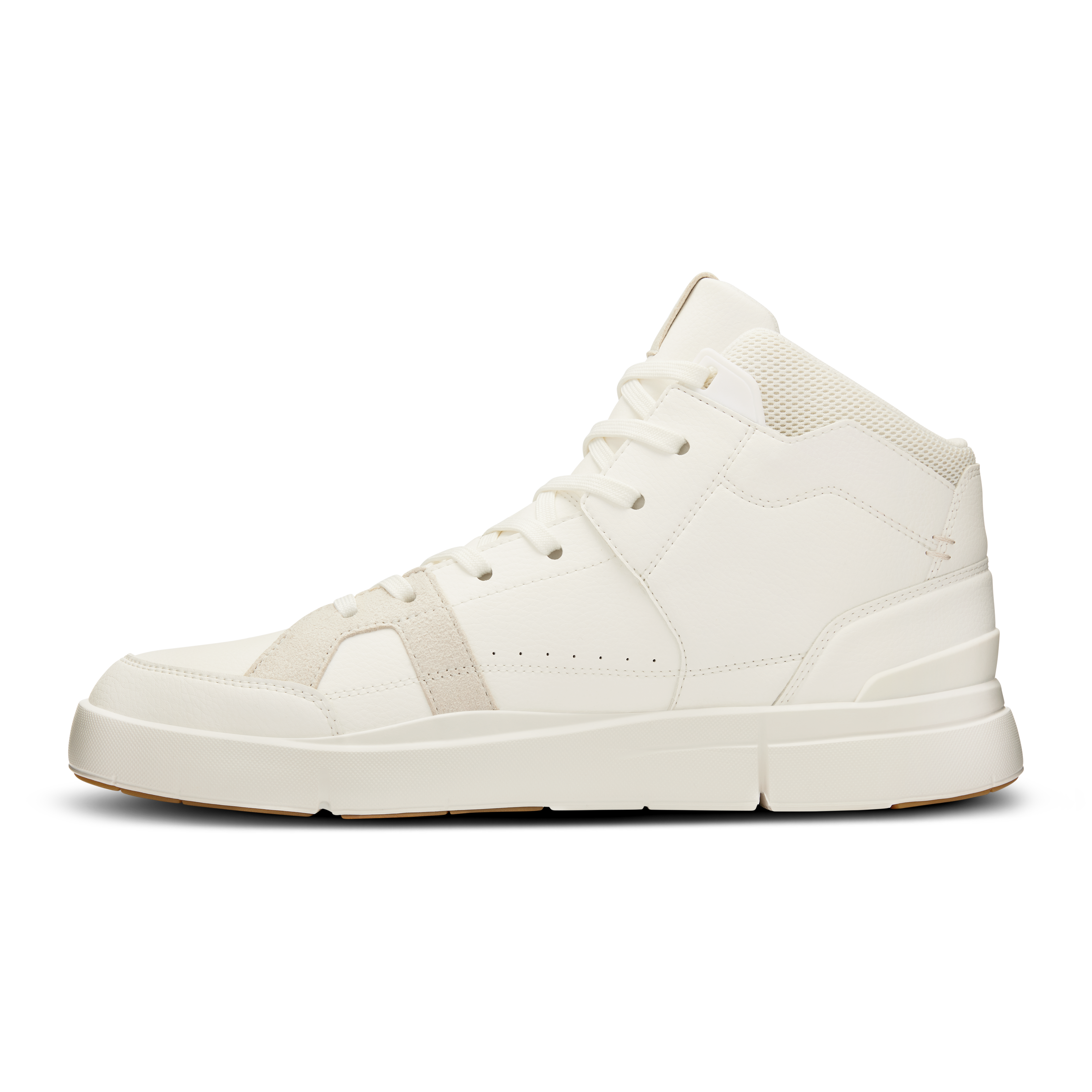 On THE ROGER Clubhouse Mid White & Sand Hombre Vida activa Calzado