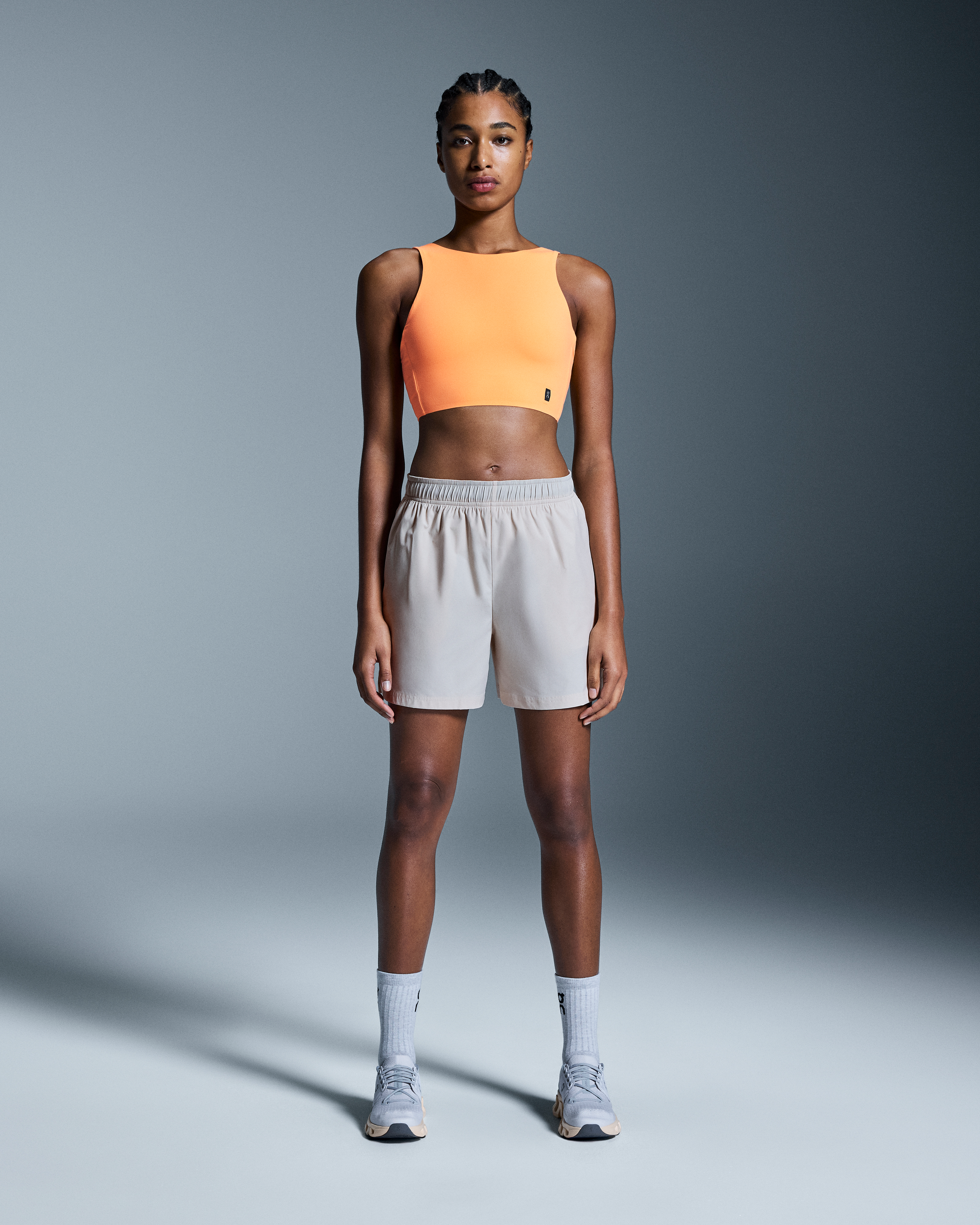 Core 2-in-1 CropWomen / Tangerine / L