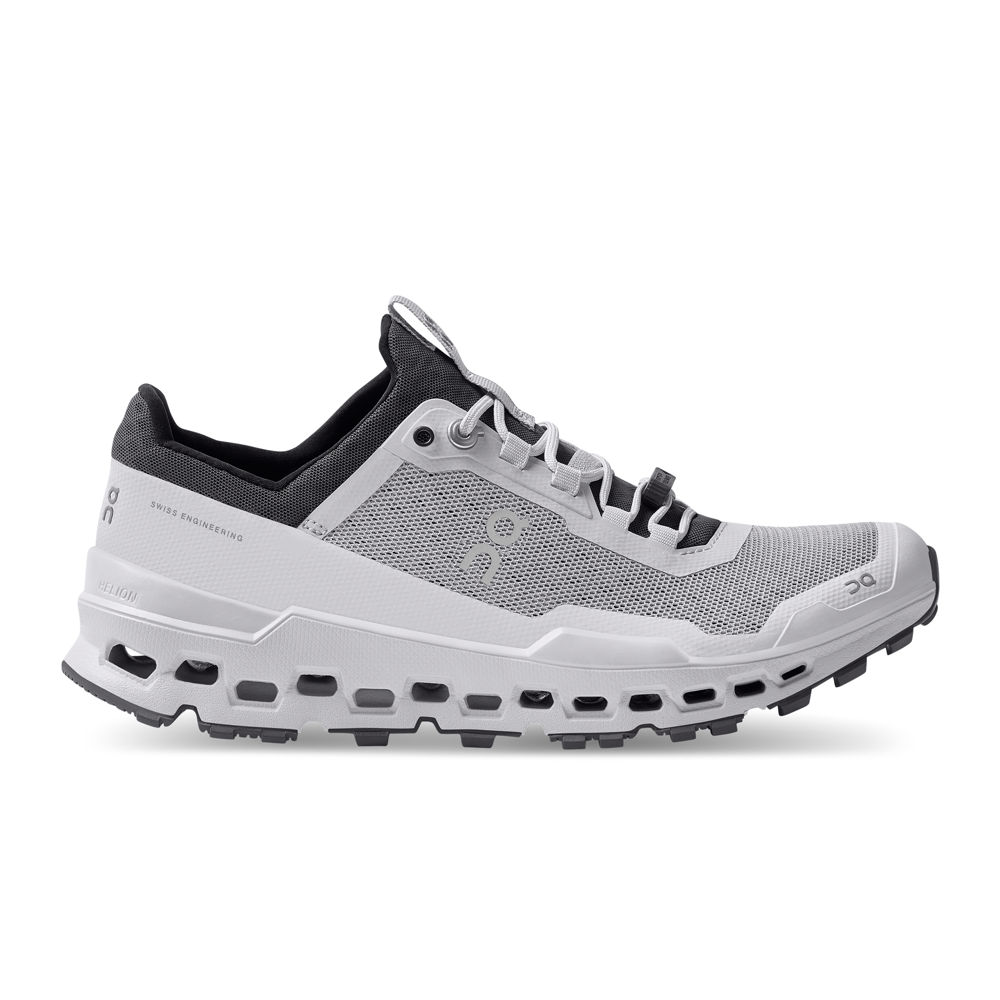 On Cloudultra Grau Weiß Damen Damen – Trailrunning, lange Distanzen, doppelter Helion™-Superfoam Schuhe