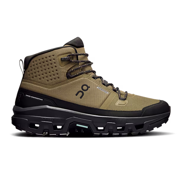 Cloudrock Mid Waterproof Hiking Shoe in Hunter/Black