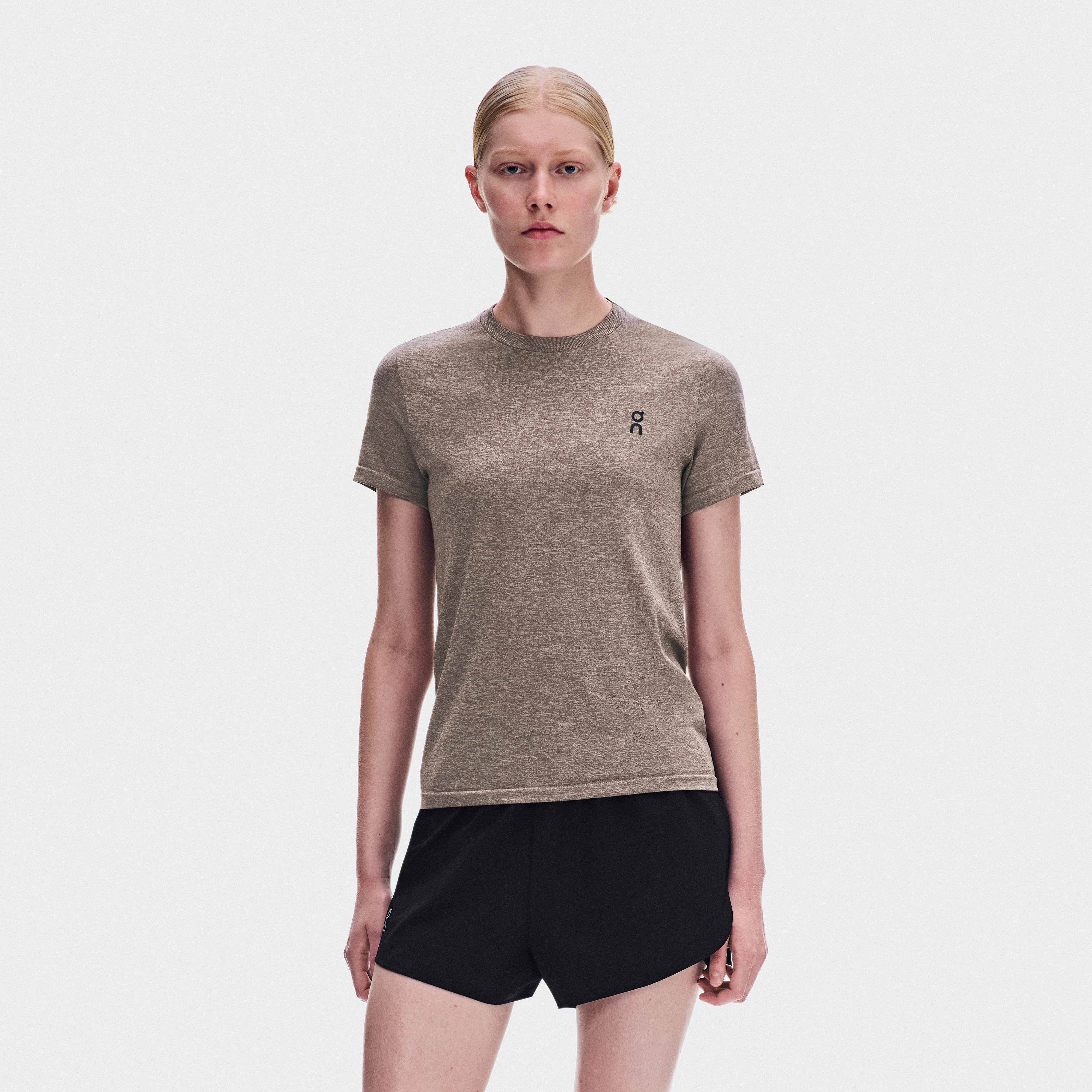 On Train Flex-T Clay Heather Women – High-intensity training Tops and t-shirts