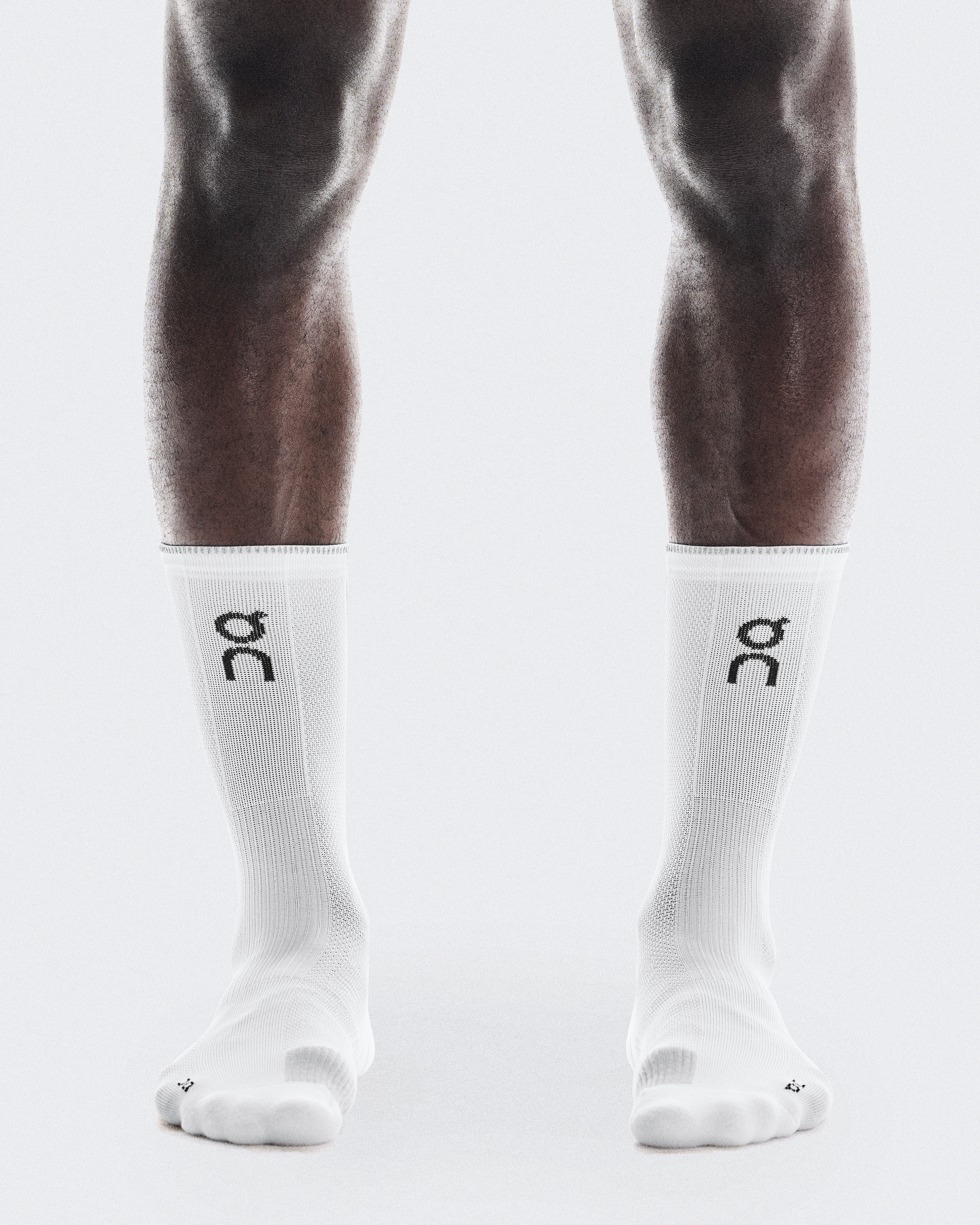 Performance Run Sock HighUnisex / White | Glacier / 47 - 49