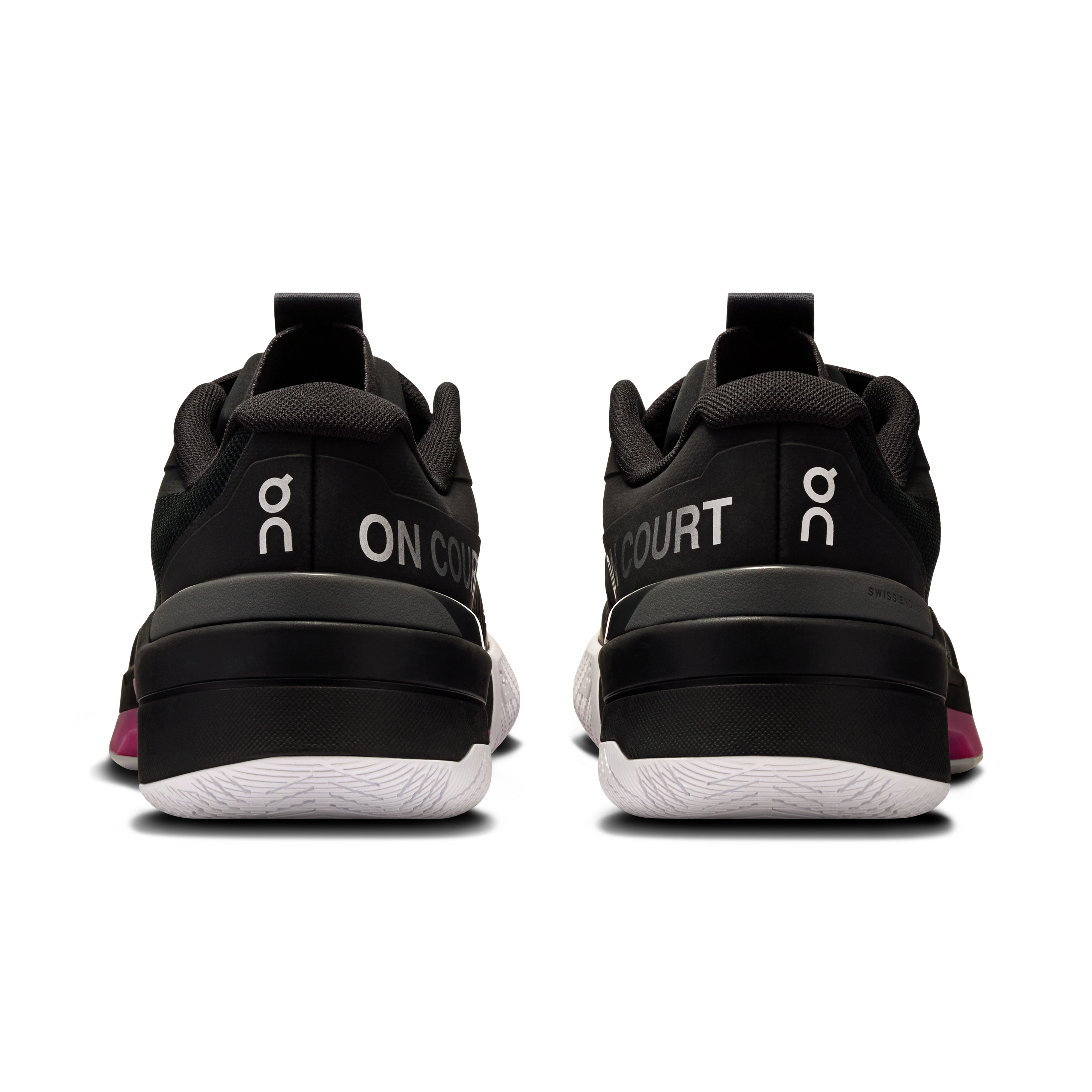 On THE ROGER Pro Fire Black & Pink Herren Tennis Schuhe