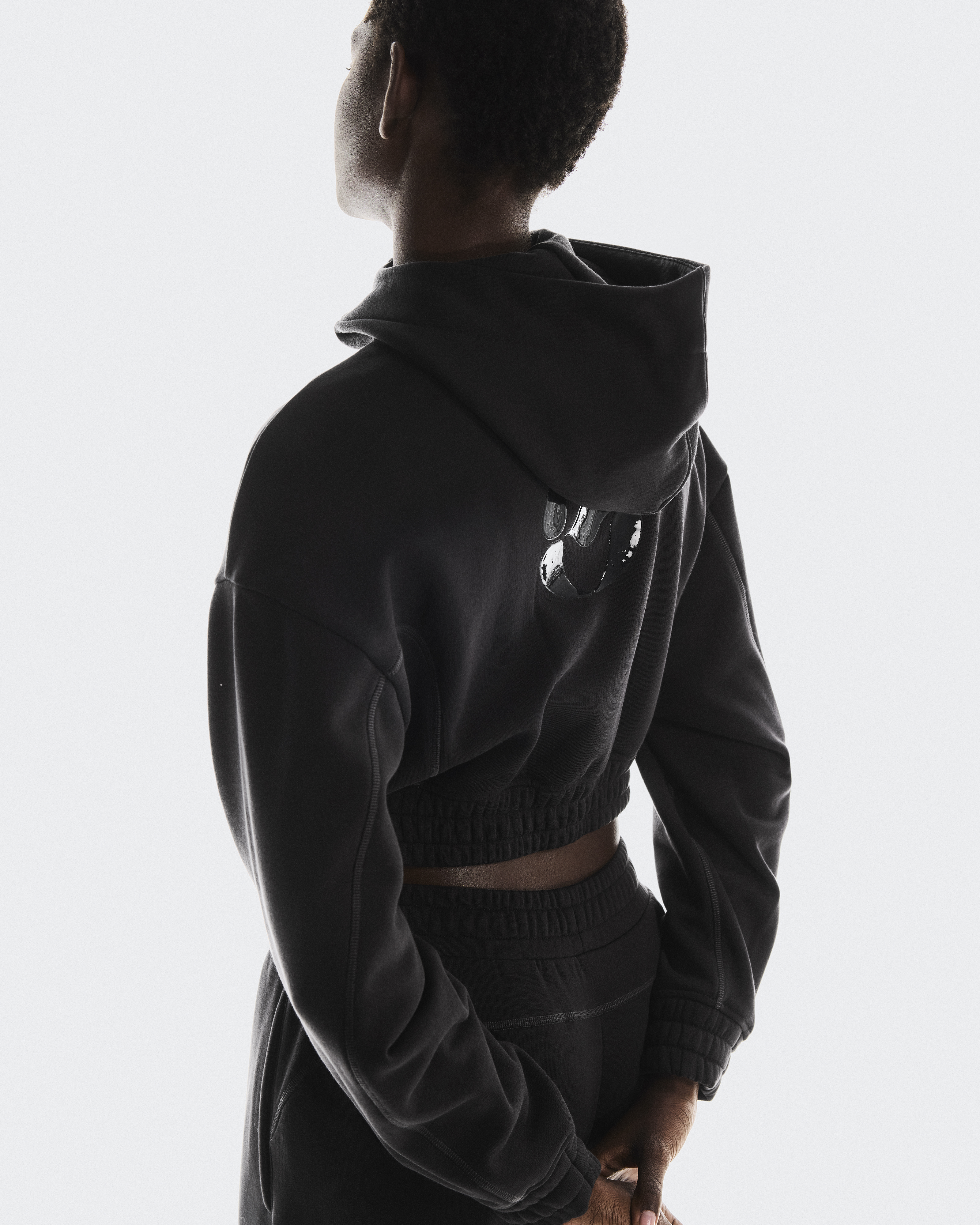 Women's Club Cropped Hoodie FKA | Black | On United States