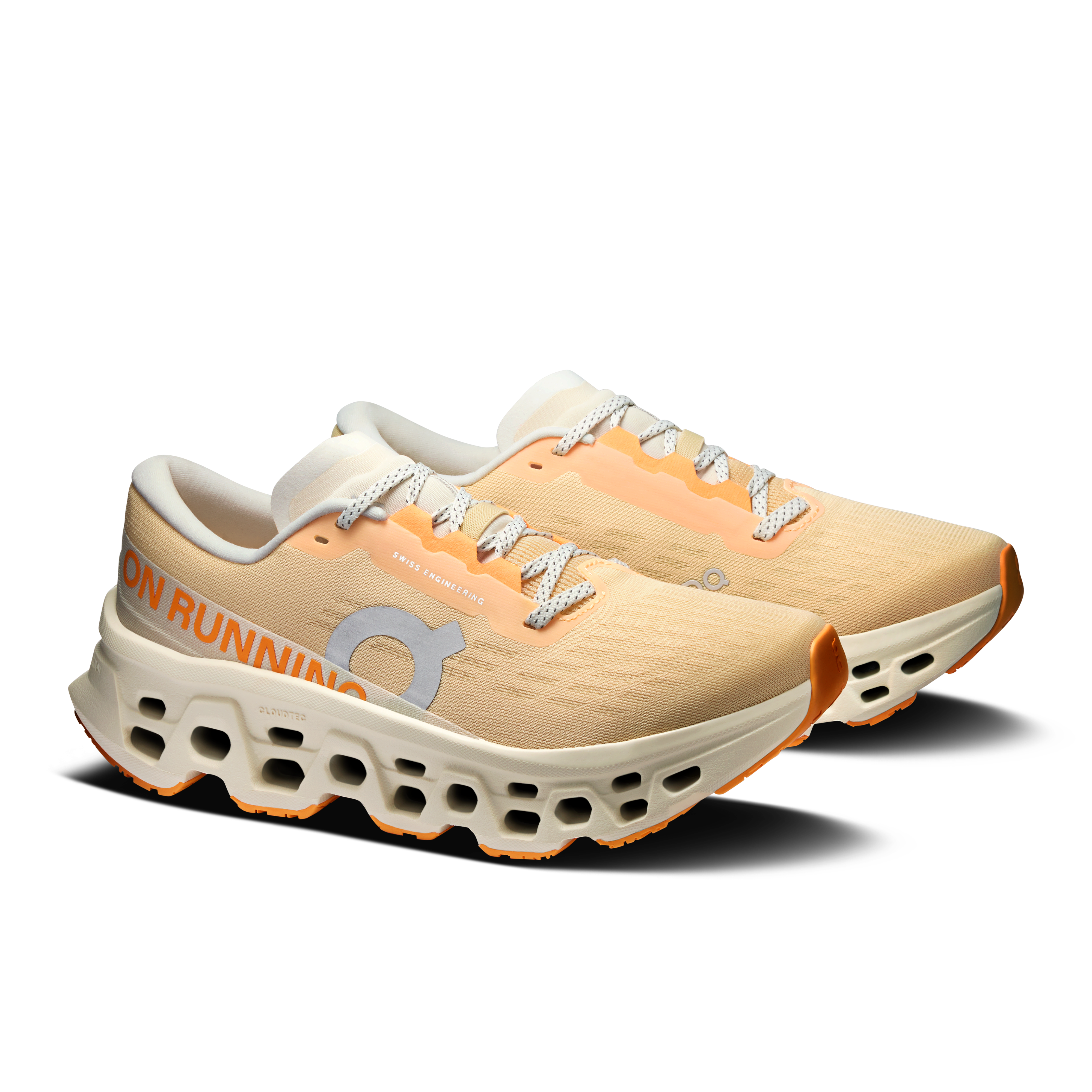 On Cloudmonster 3 Squash & Ivory Mujer – Running diario, carreras reactivas Calzado