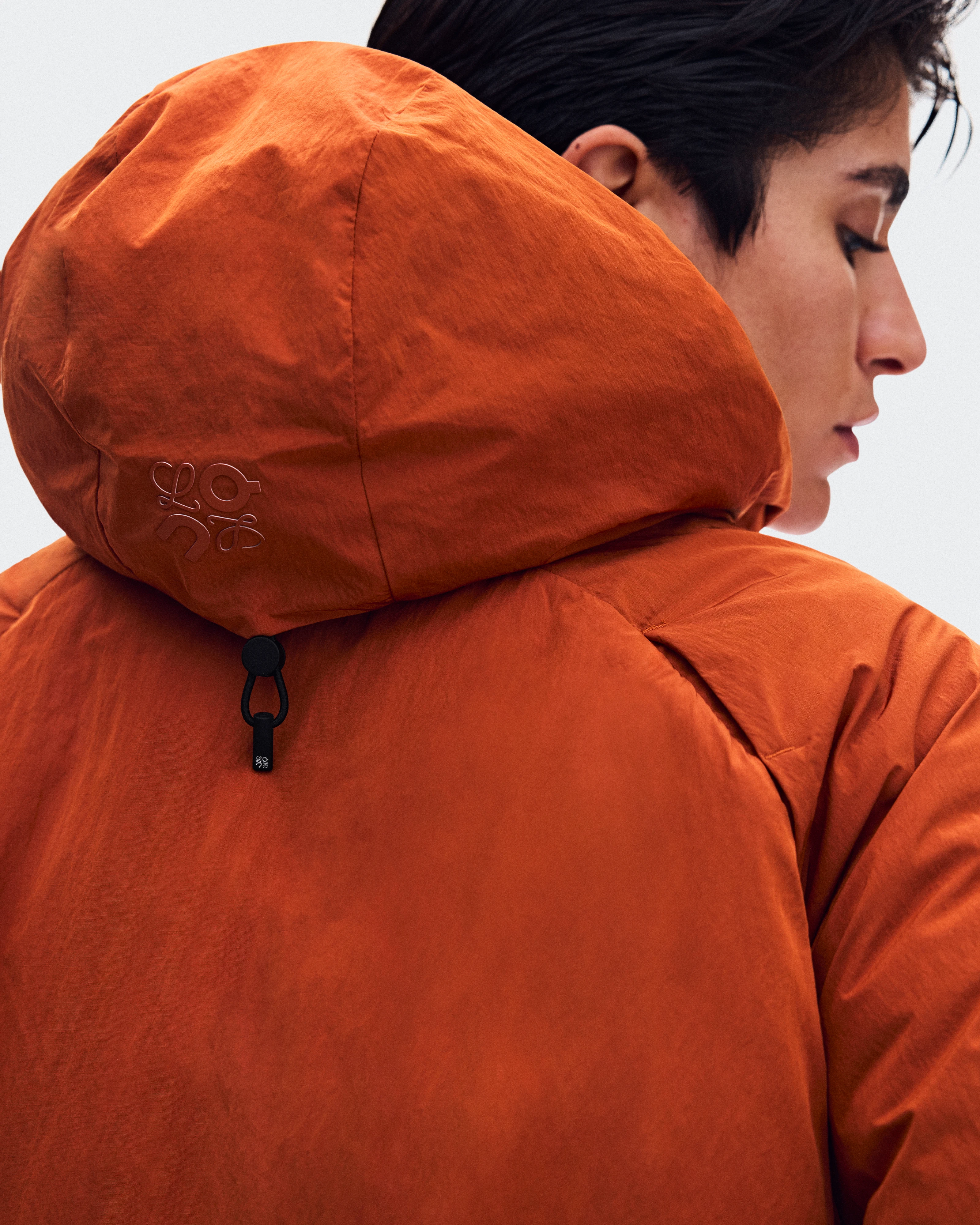 On Cropped Puffer Jacket LOEWE Dark Orange Women