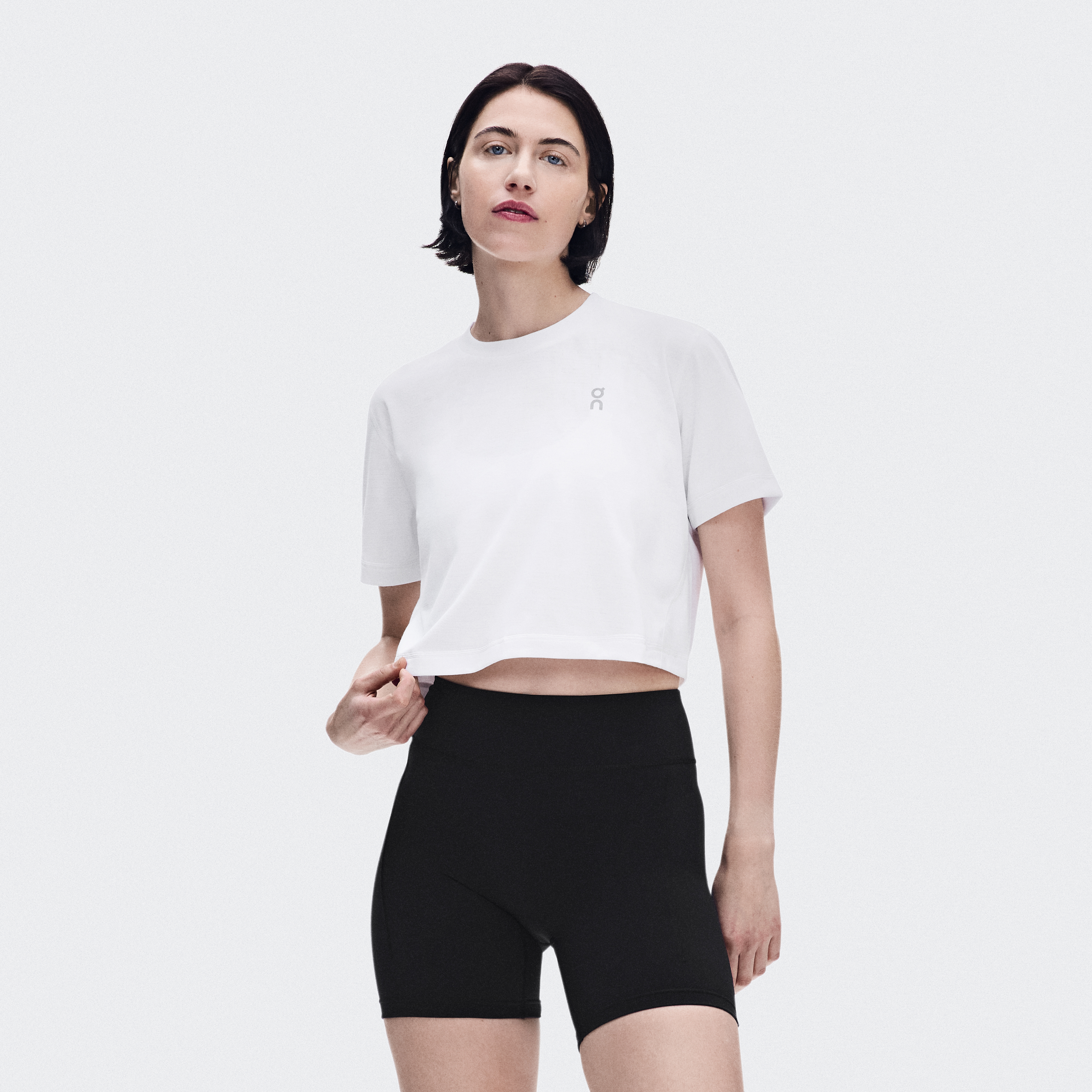 Train-T Crop Shirt in White
