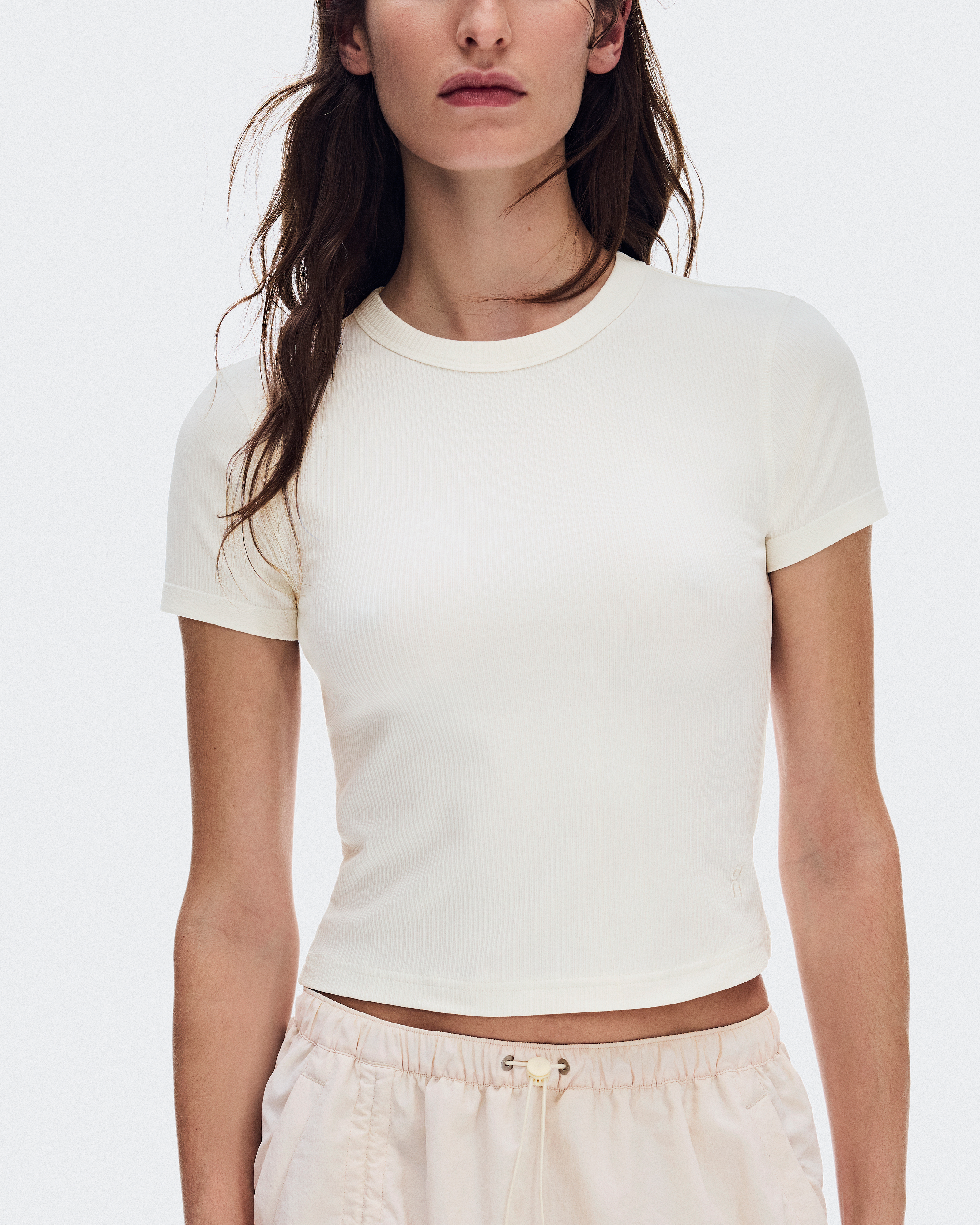 All-Day Ribbed T-ShirtWomen / Ivory / L