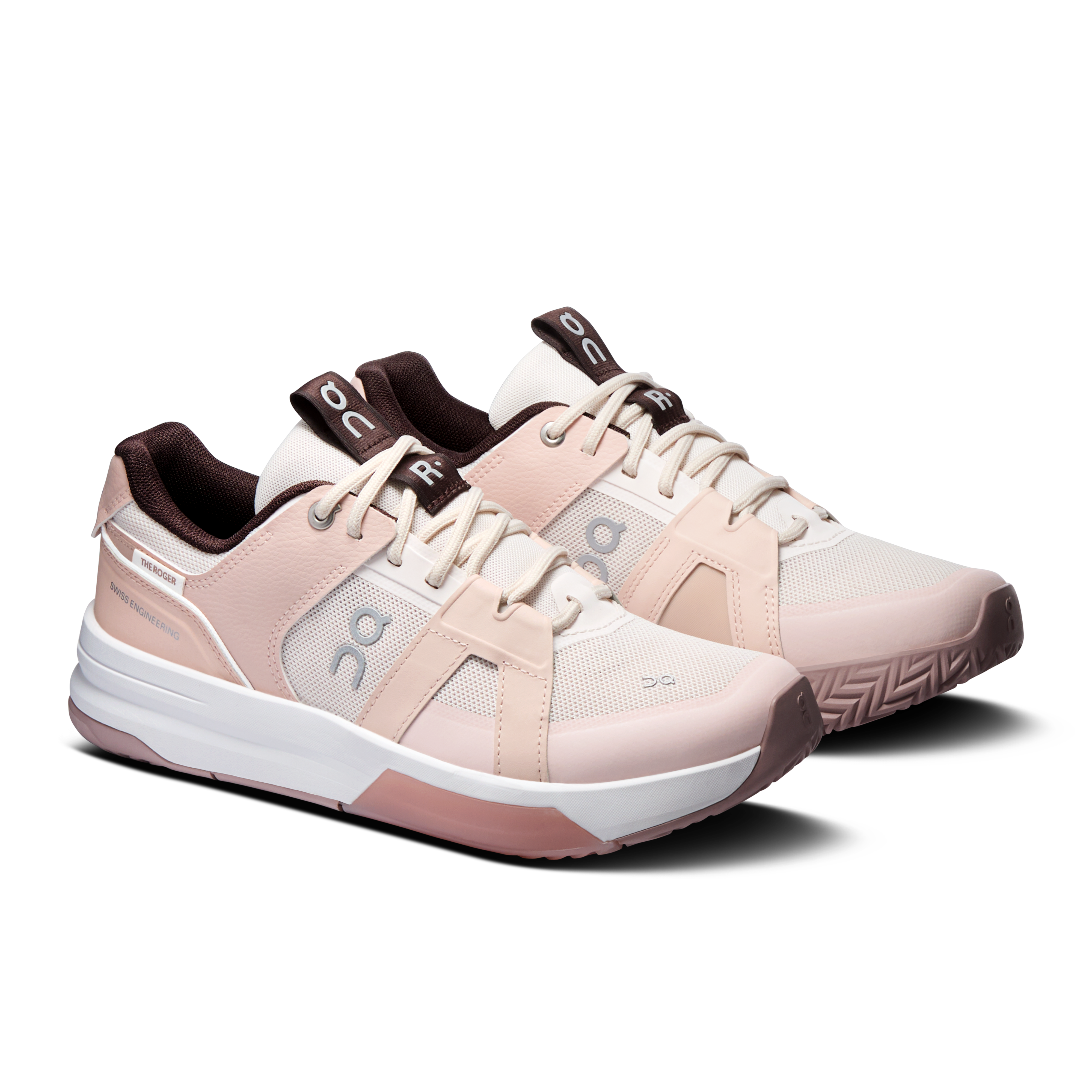 On THE ROGER Clubhouse Pro 2 Clay Oyster & Doe Damen Tennis Schuhe