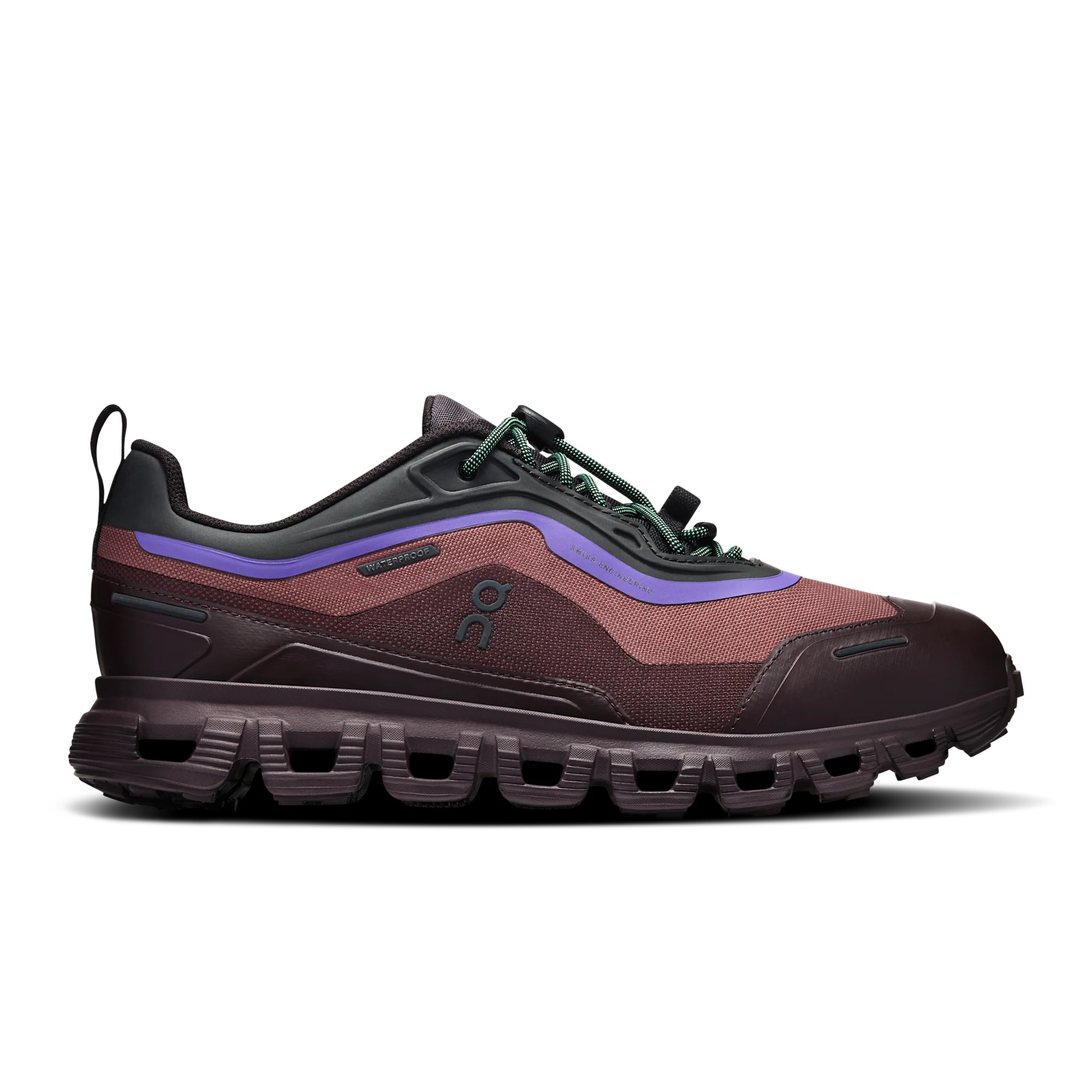 Women's Cloud 6 Geo Waterproof Black | Tyrian
