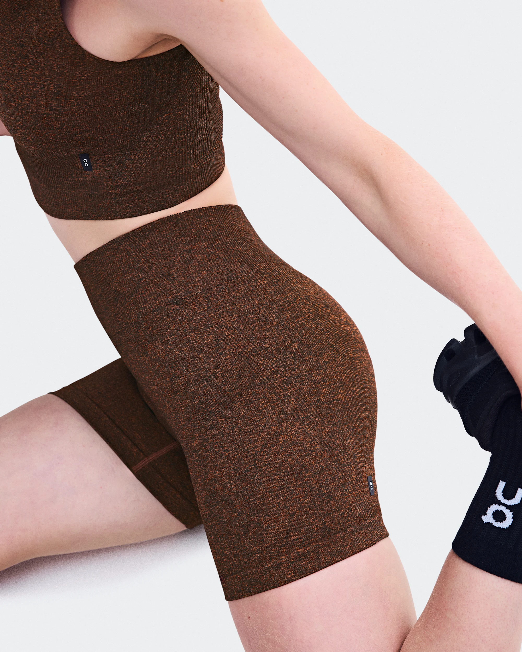 Women's Studio Knit Shorts Cinnamon Heather - thumbnail 6