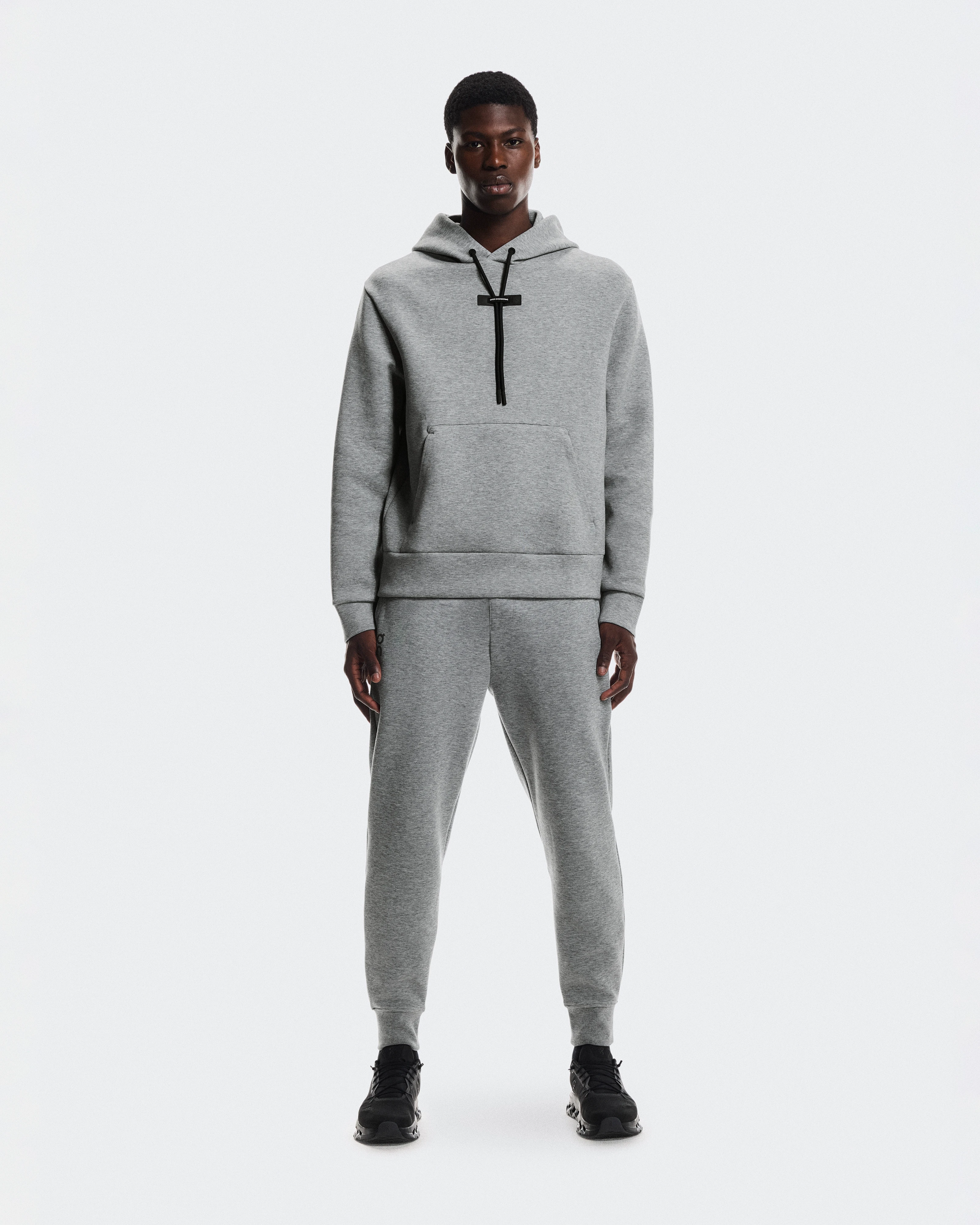 On Focus Tech Hoodie Basalt Men Hoodies and sweatshirts