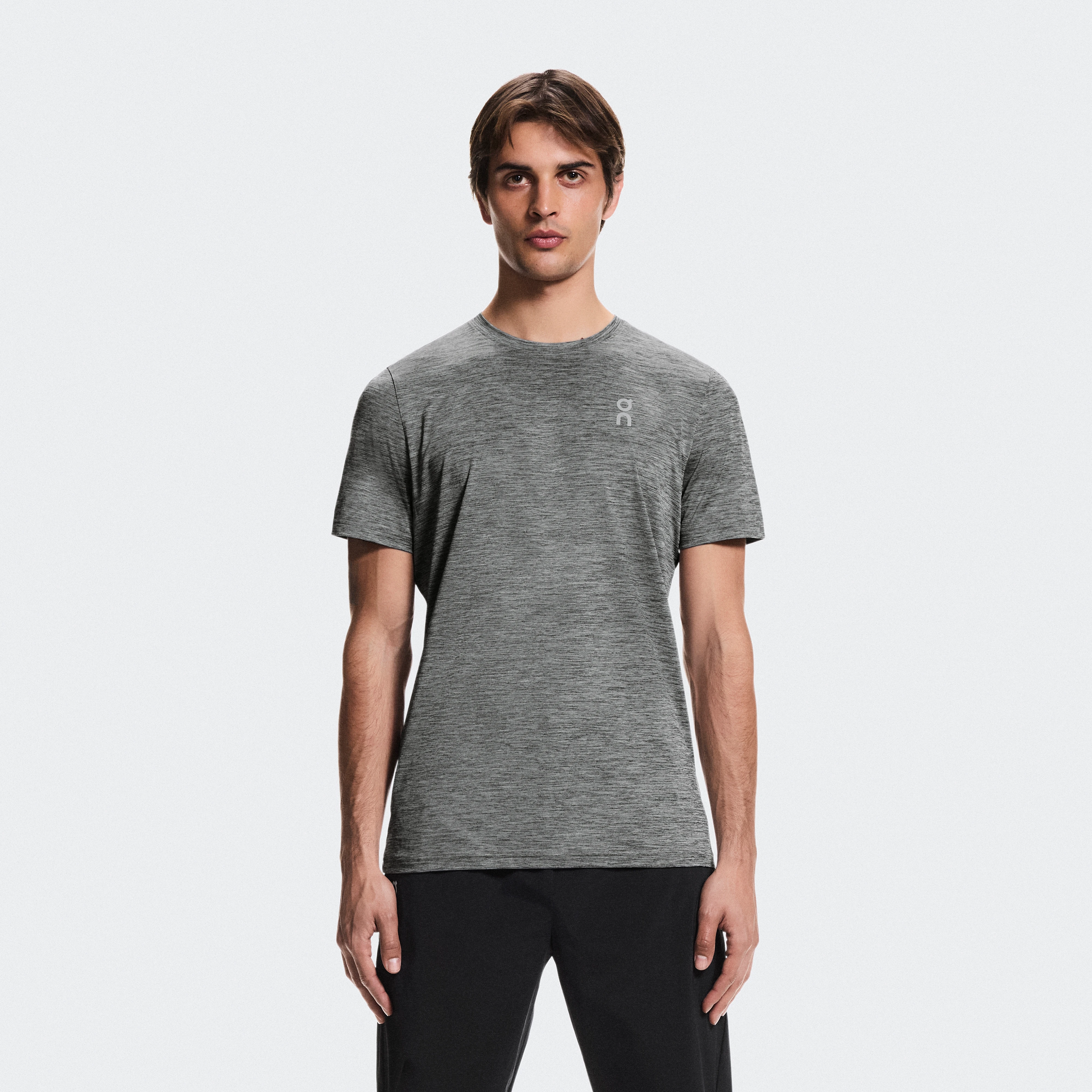 On Core-T Grey Men Men – Lightweight, versatile, running Tops and t-shirts