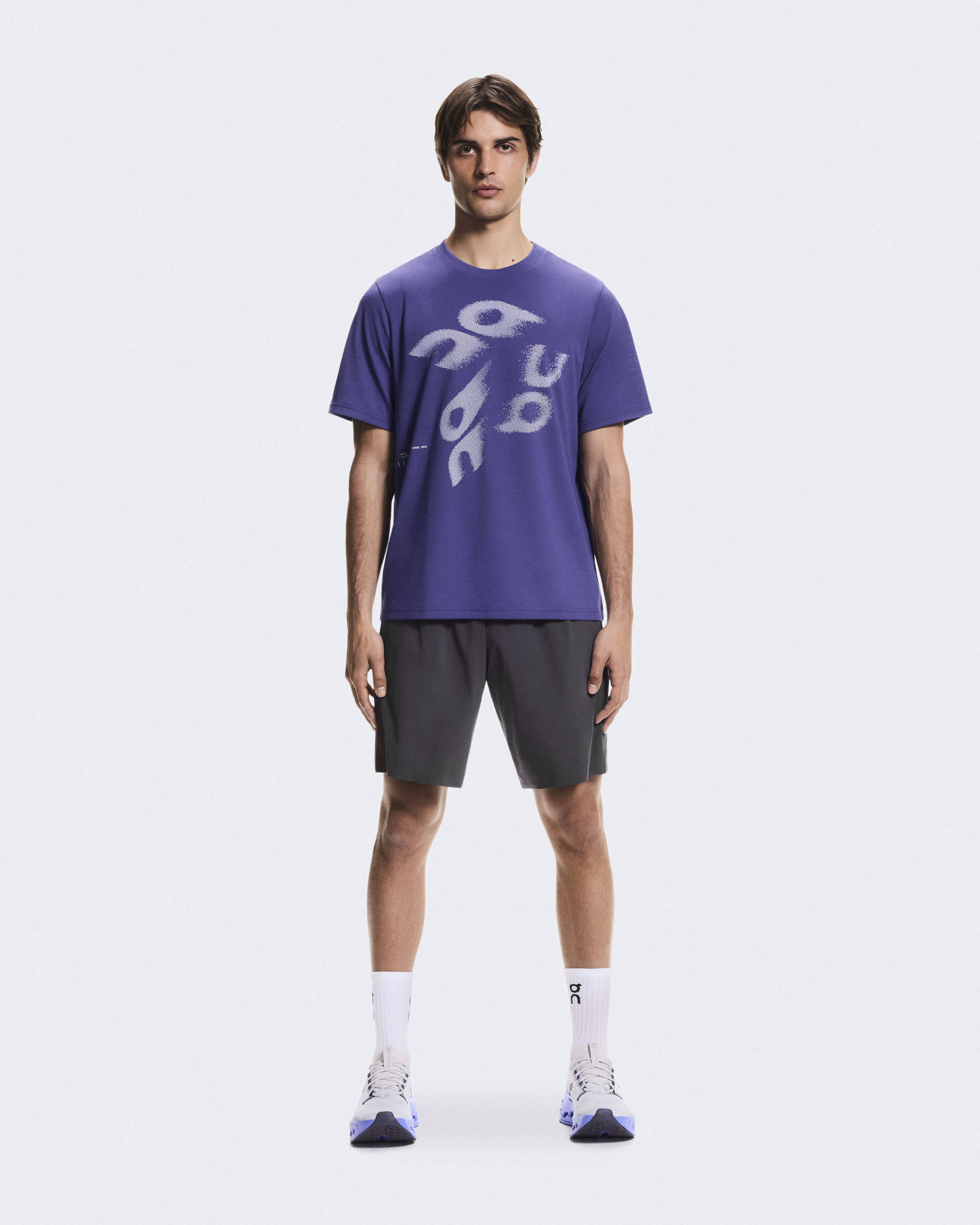 On Run-T Short-Sleeve Shirt in Twilight