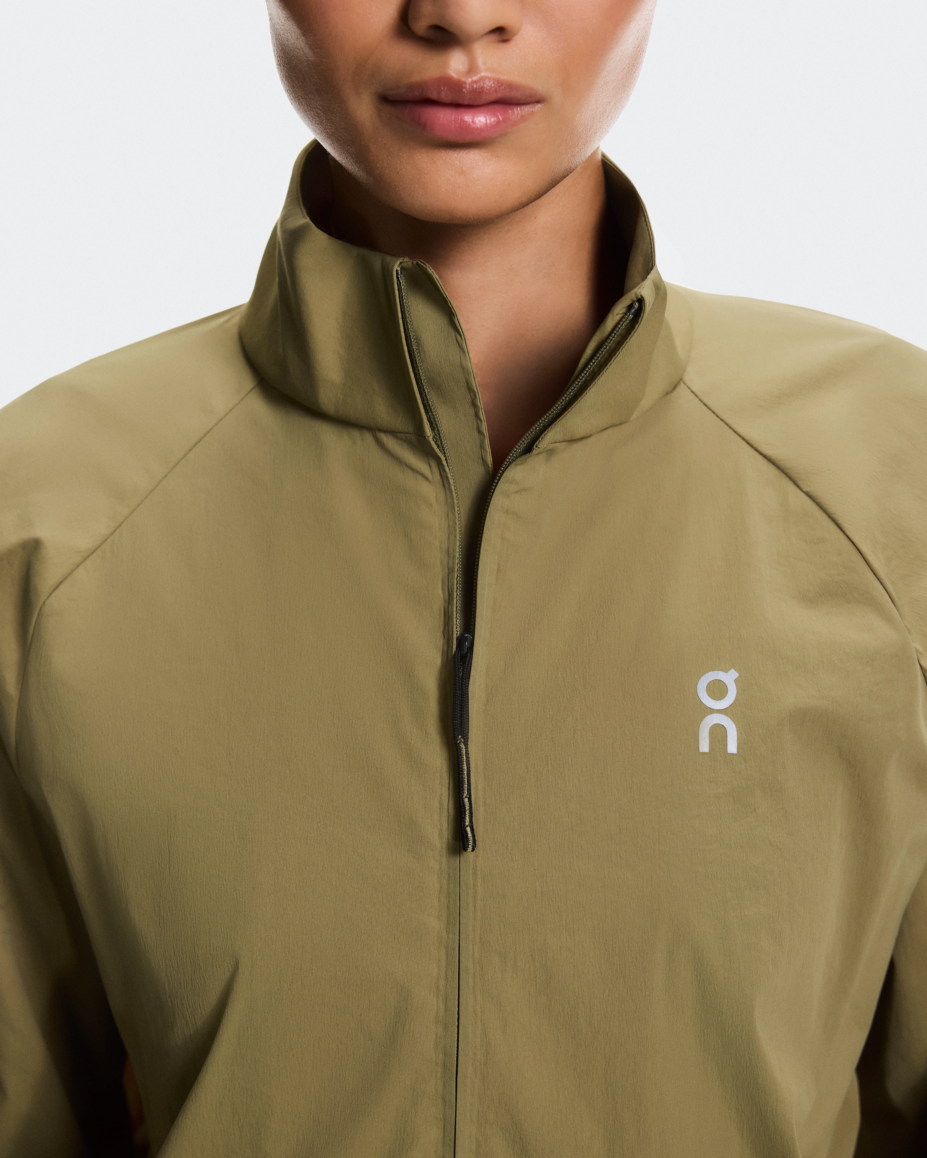 On All-Day 1/2 Zip Jacket Nutmeg Feminino Jaquetas
