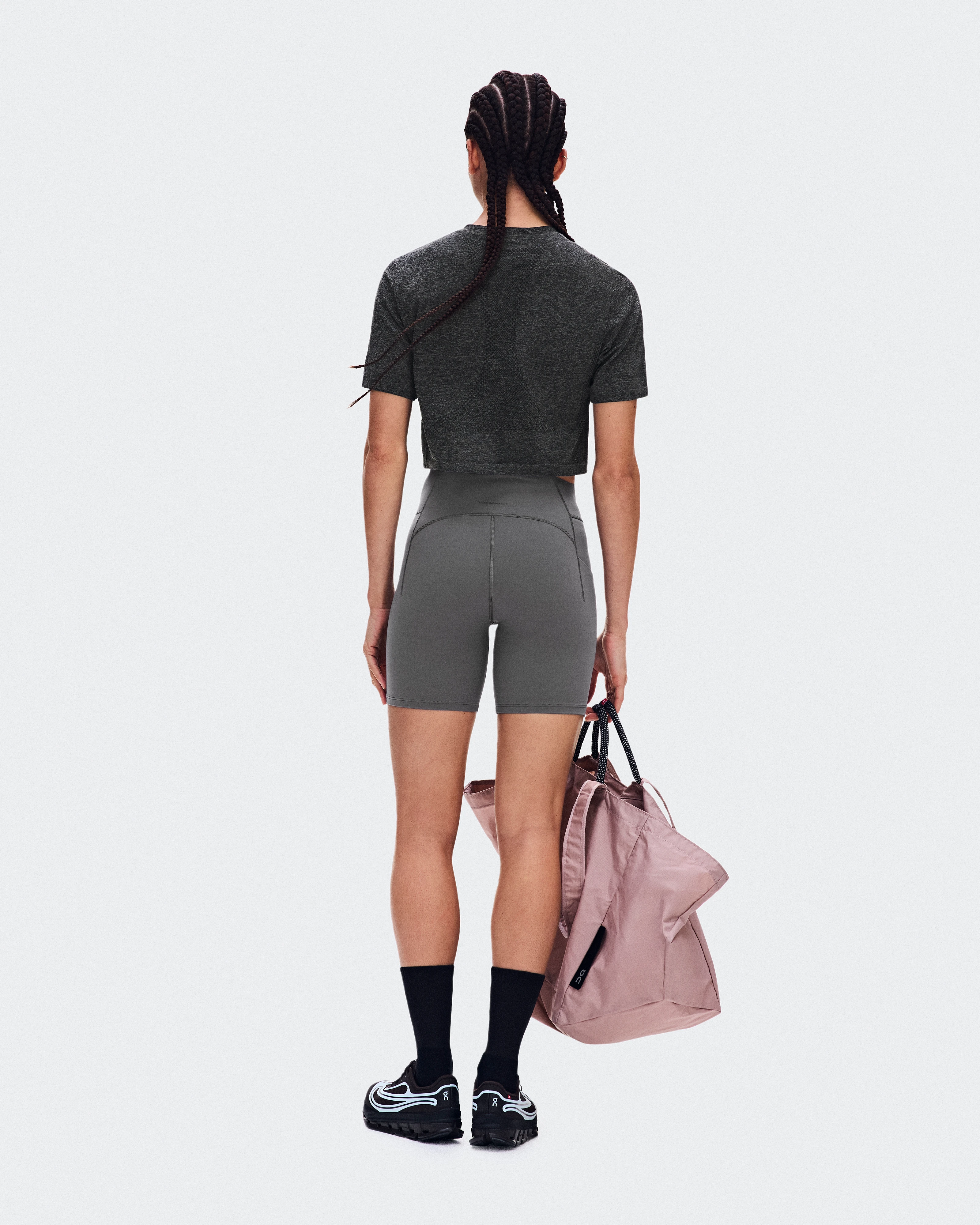 On Train Flex-T Crop Ember Heather Femme Hauts et t-shirts