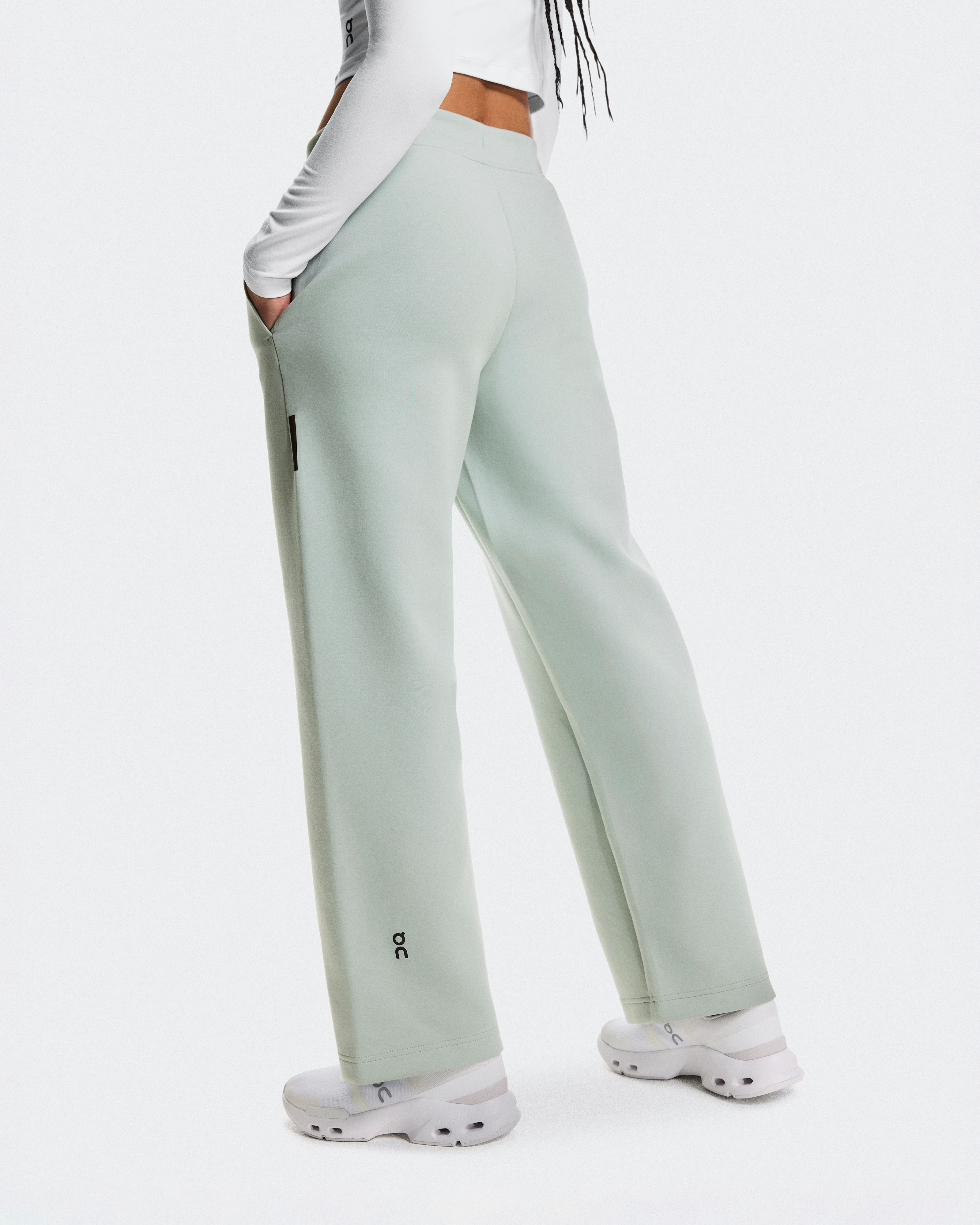 On Focus Tech Sweatpants Mineral Femme Pantalons