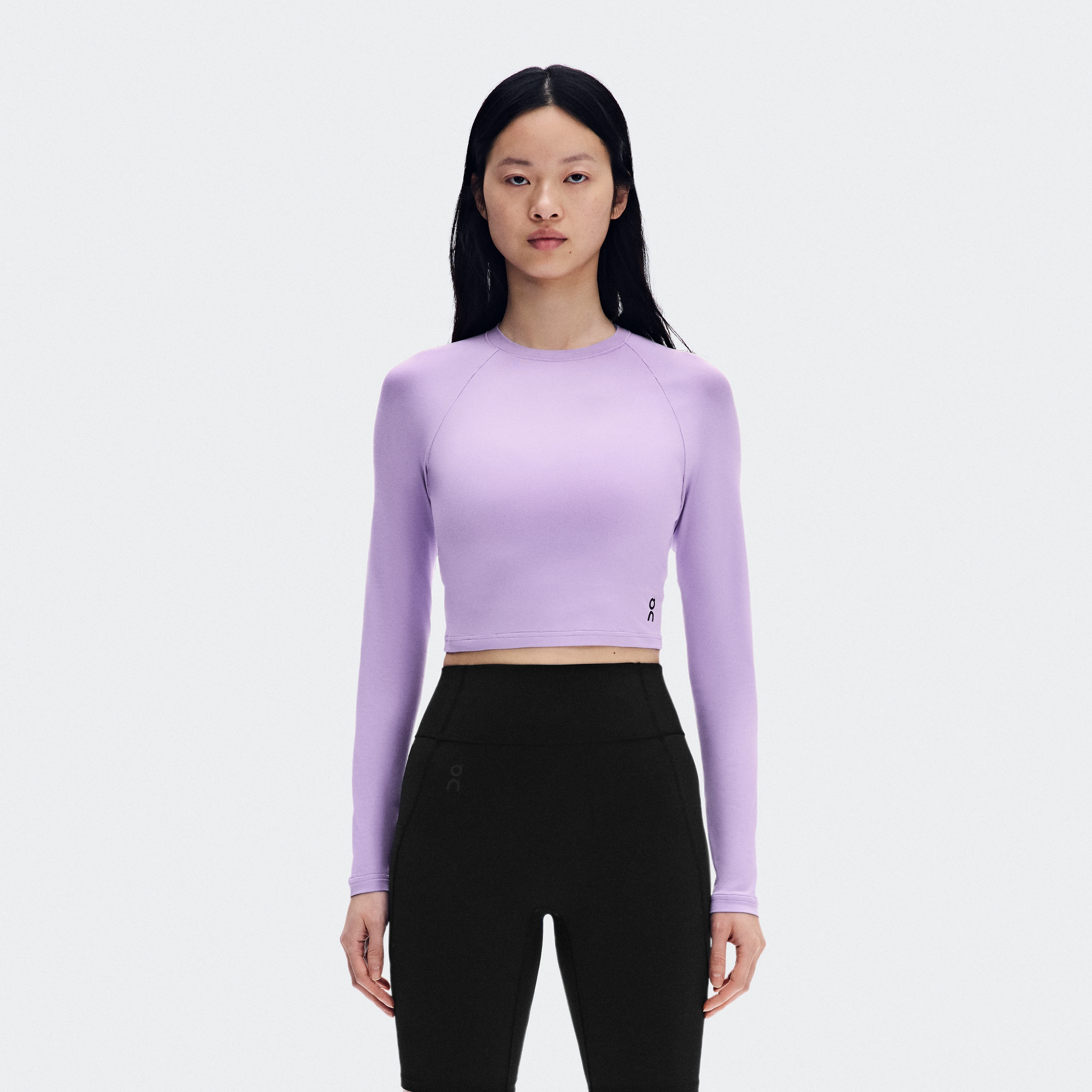 On Studio Long-T Crop Bloom Women – Travel, low-intensity activities, all-day wear Tops and t-shirts