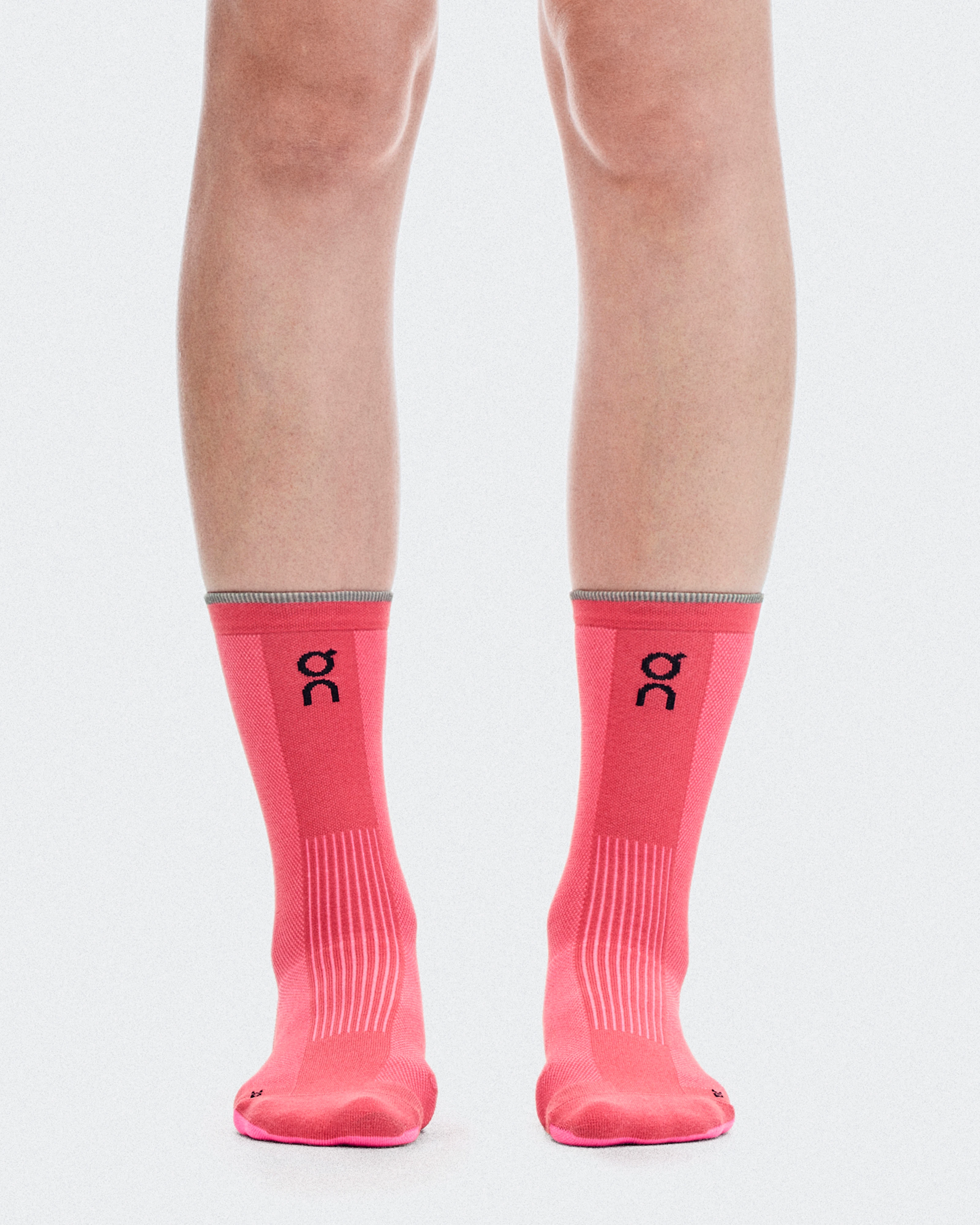 On Elite Run Sock High Camellia & Azalea Unisex Socks