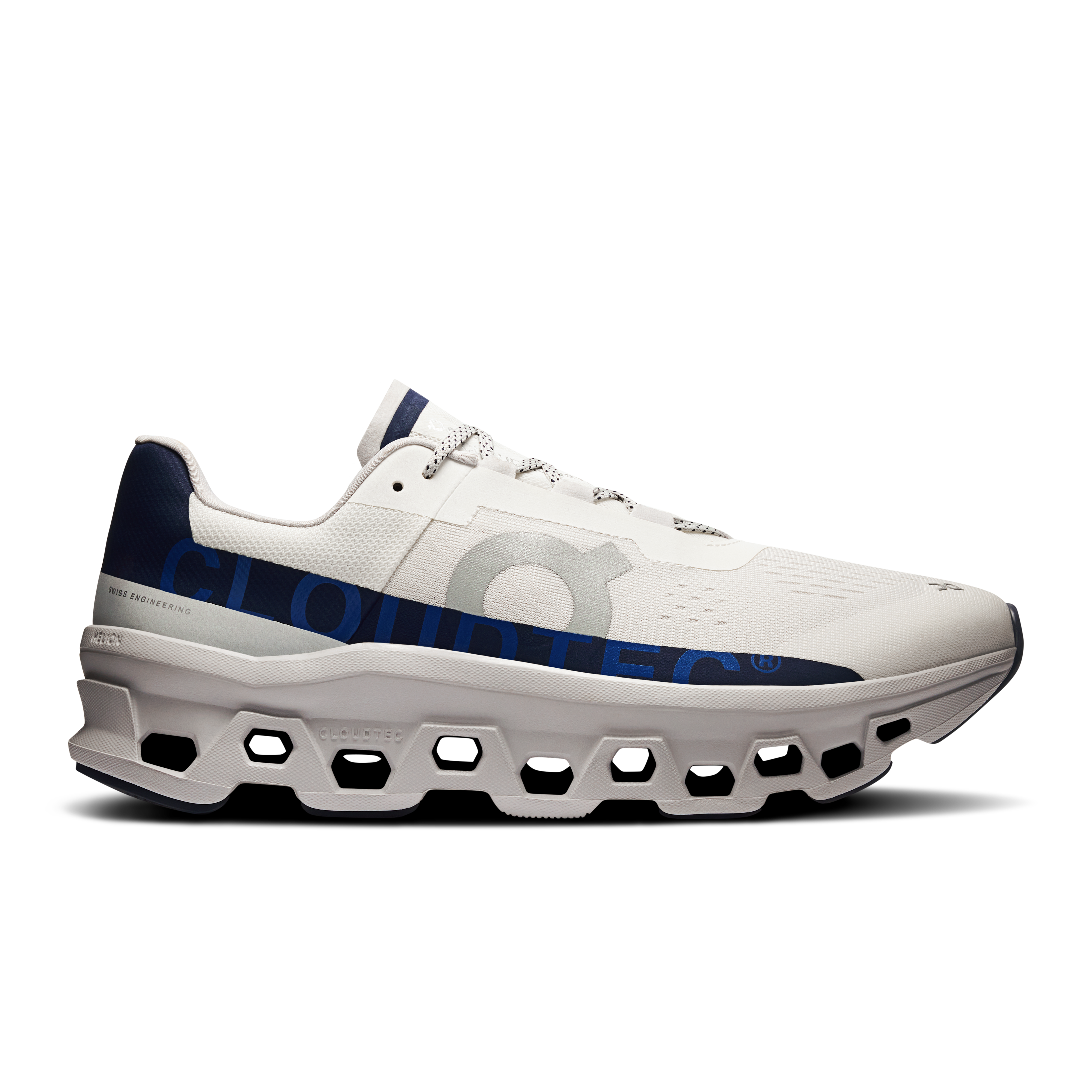 On Cloudmonster Ivory & Midnight Men Road running Shoes