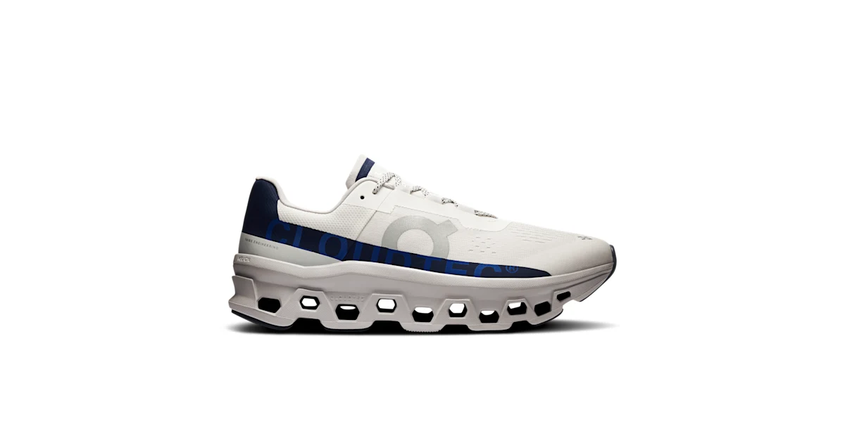 Men's Cloudmonster | Beige & Blue | On United States Men's Cloudmonster | Beige & Blue | On United States