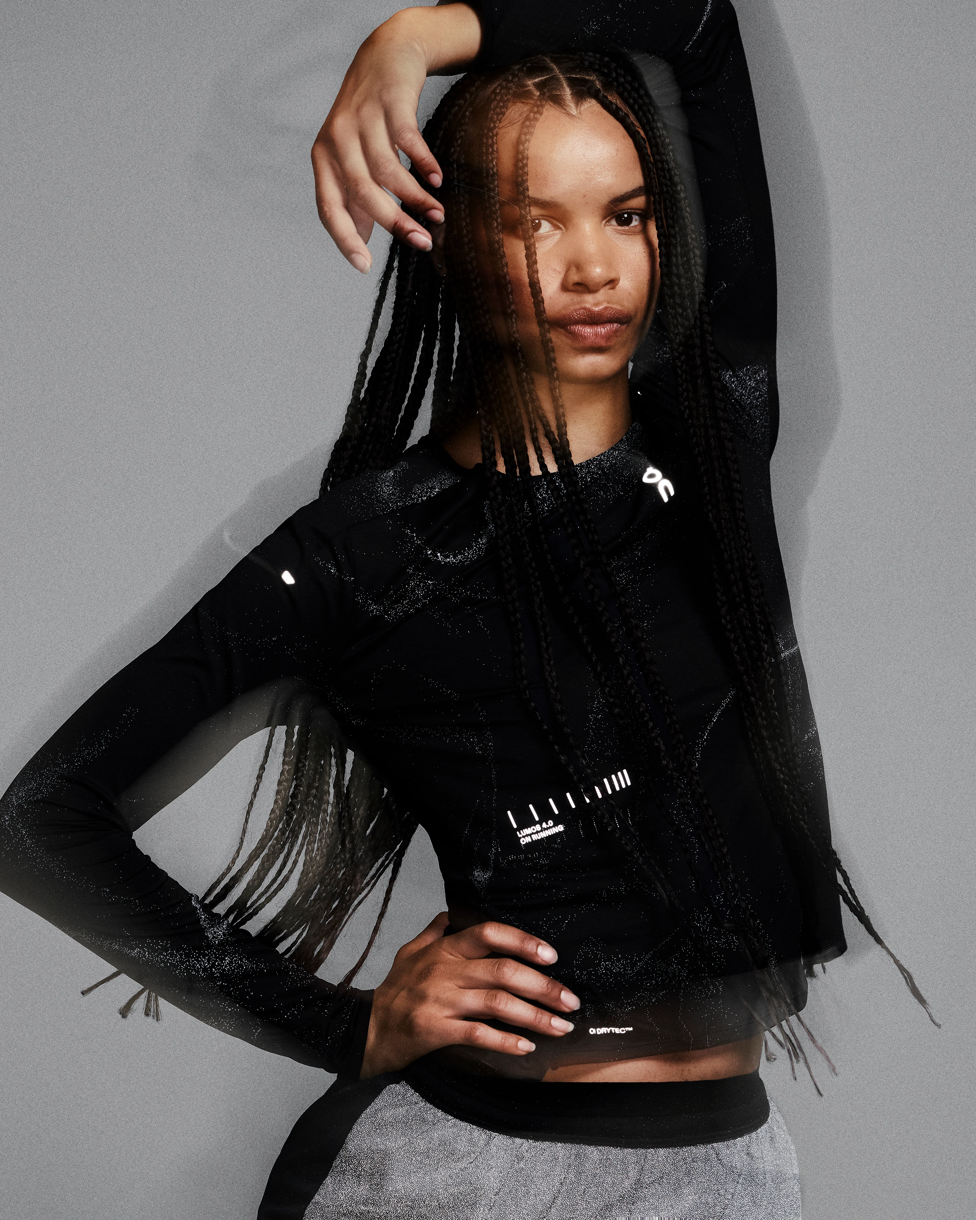 On Performance Long-T Lumos Black Women Tops and t-shirts